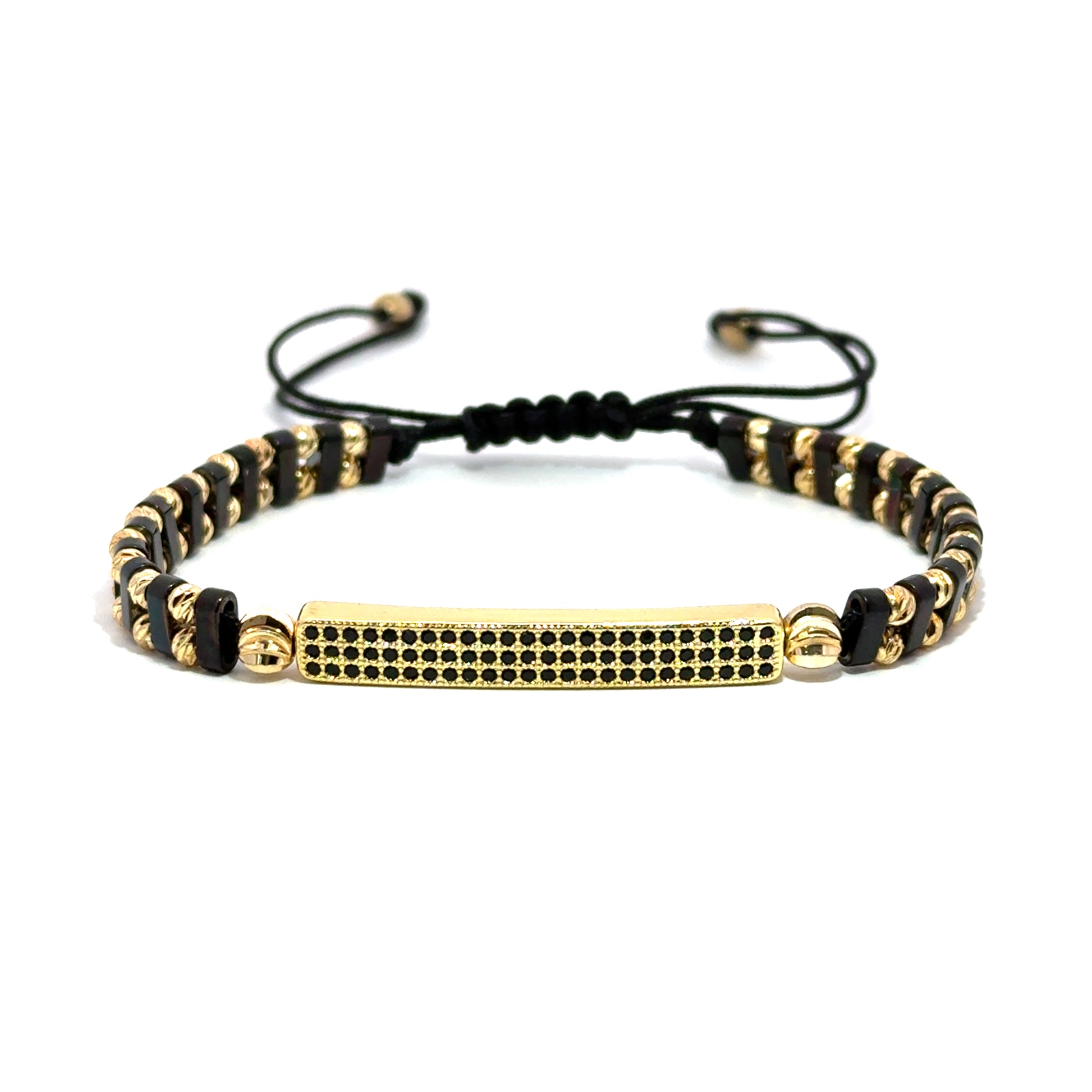 Bratara barbati din otel inoxidabil si hematit