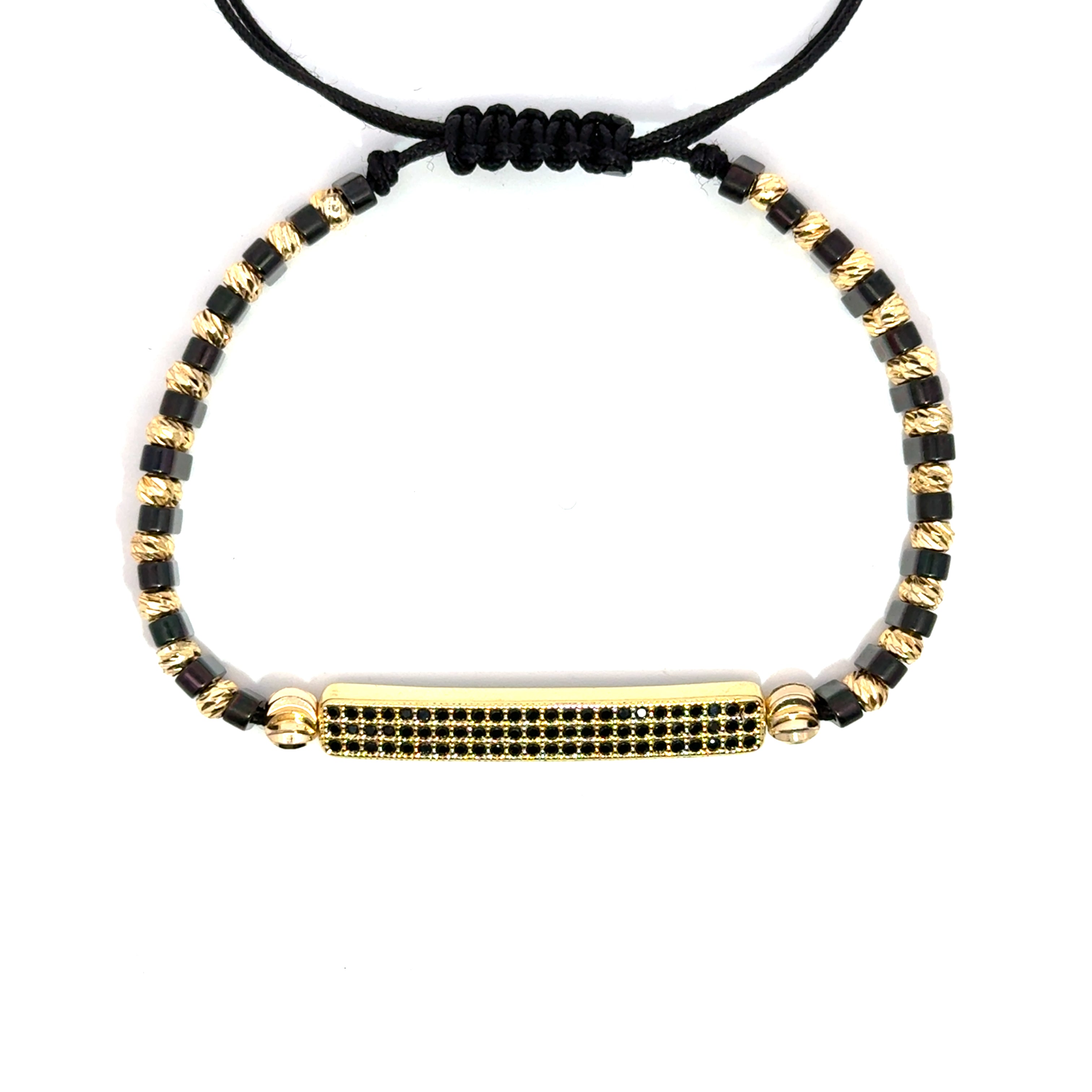 Bratara barbati din otel inoxidabil si hematit