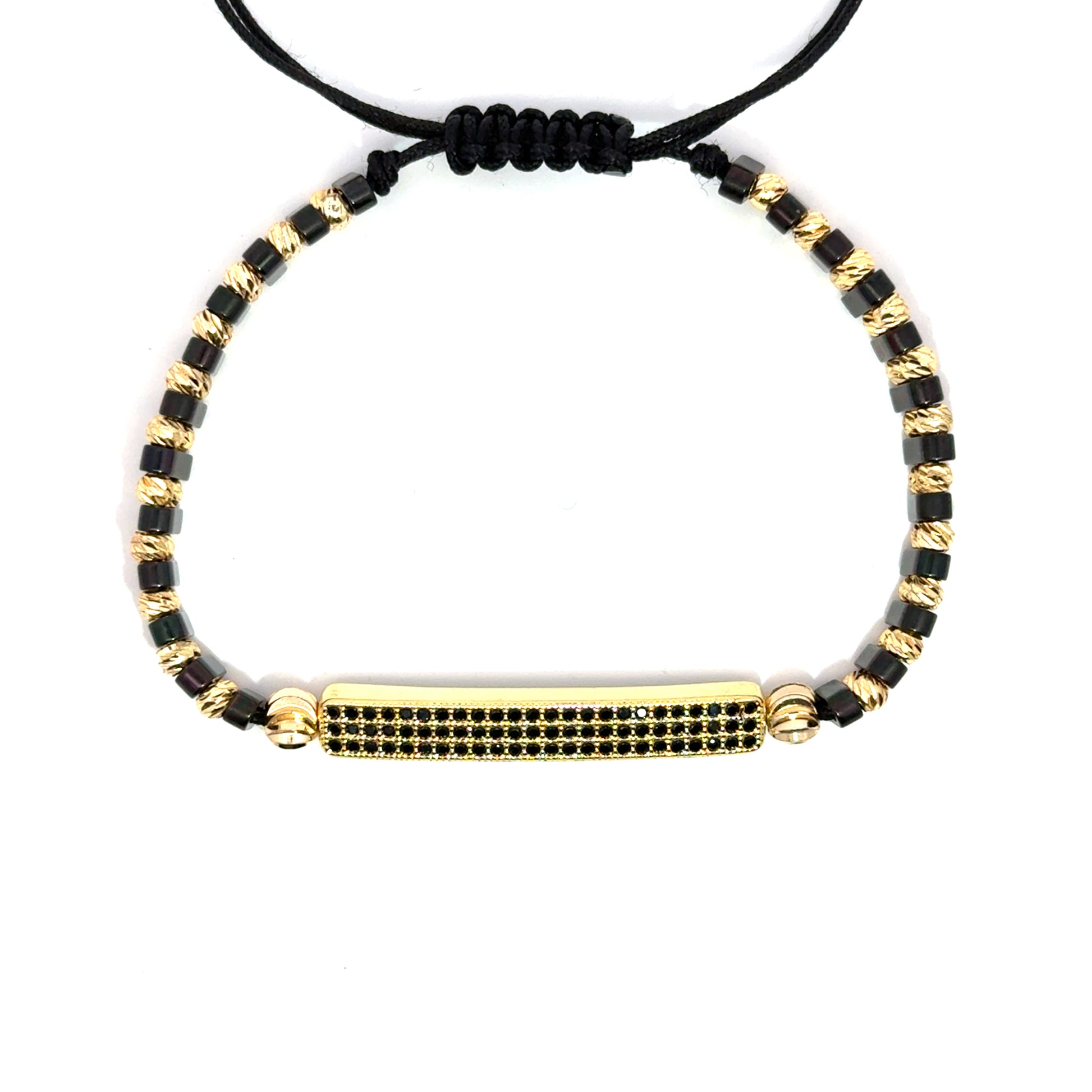 Bratara barbati din otel inoxidabil si hematit