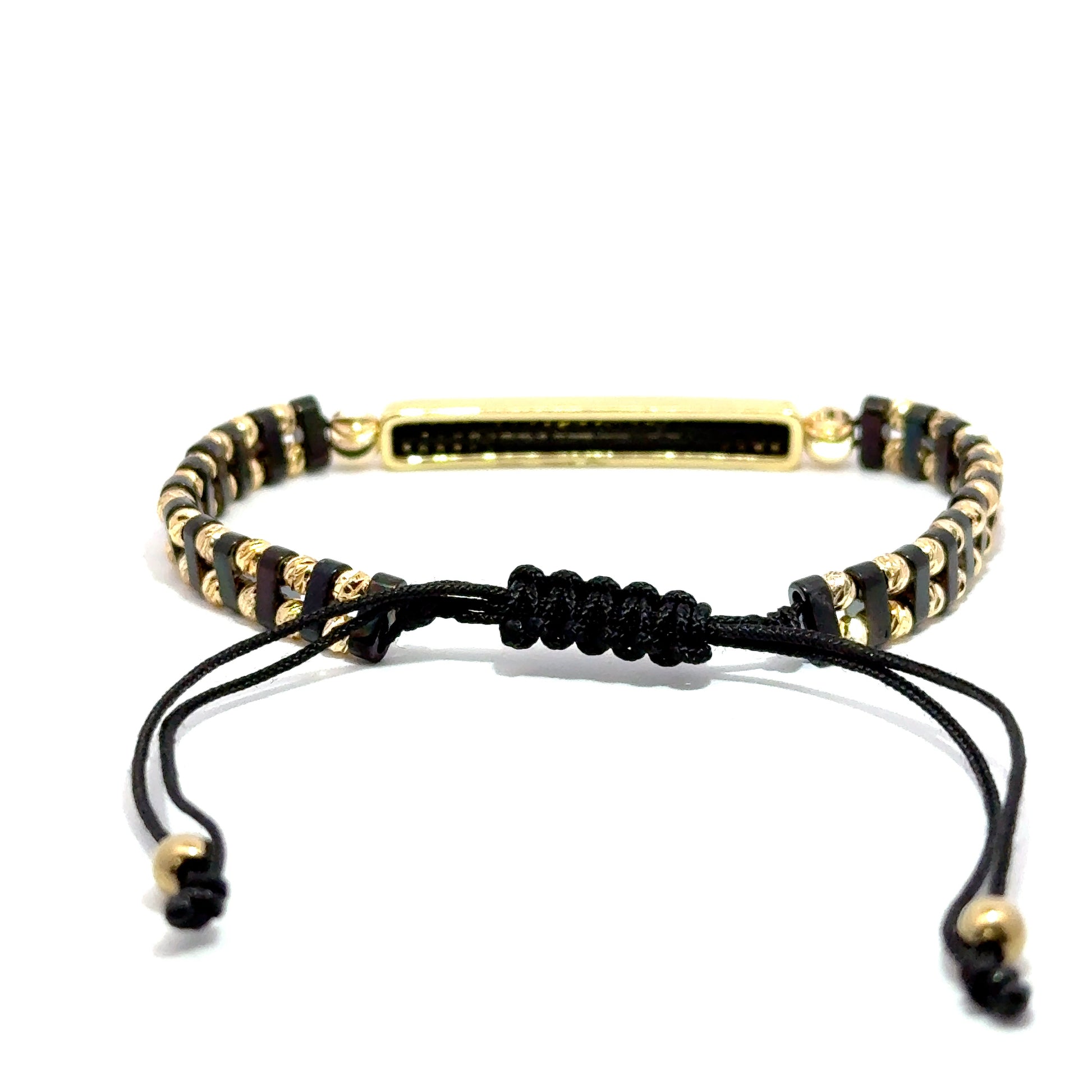 Bratara barbati din otel inoxidabil si hematit