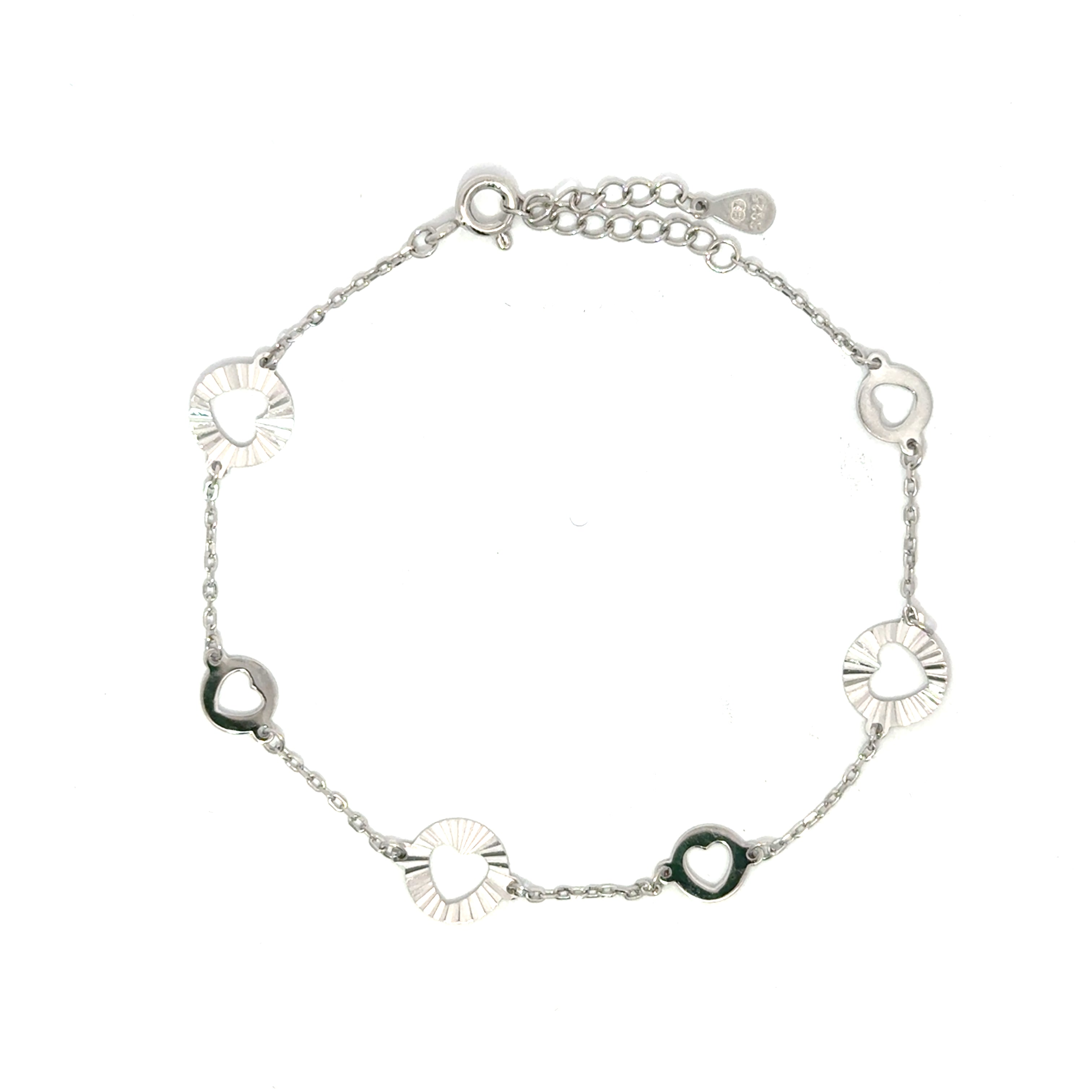 Brățară damă Inimă Decupată, argint