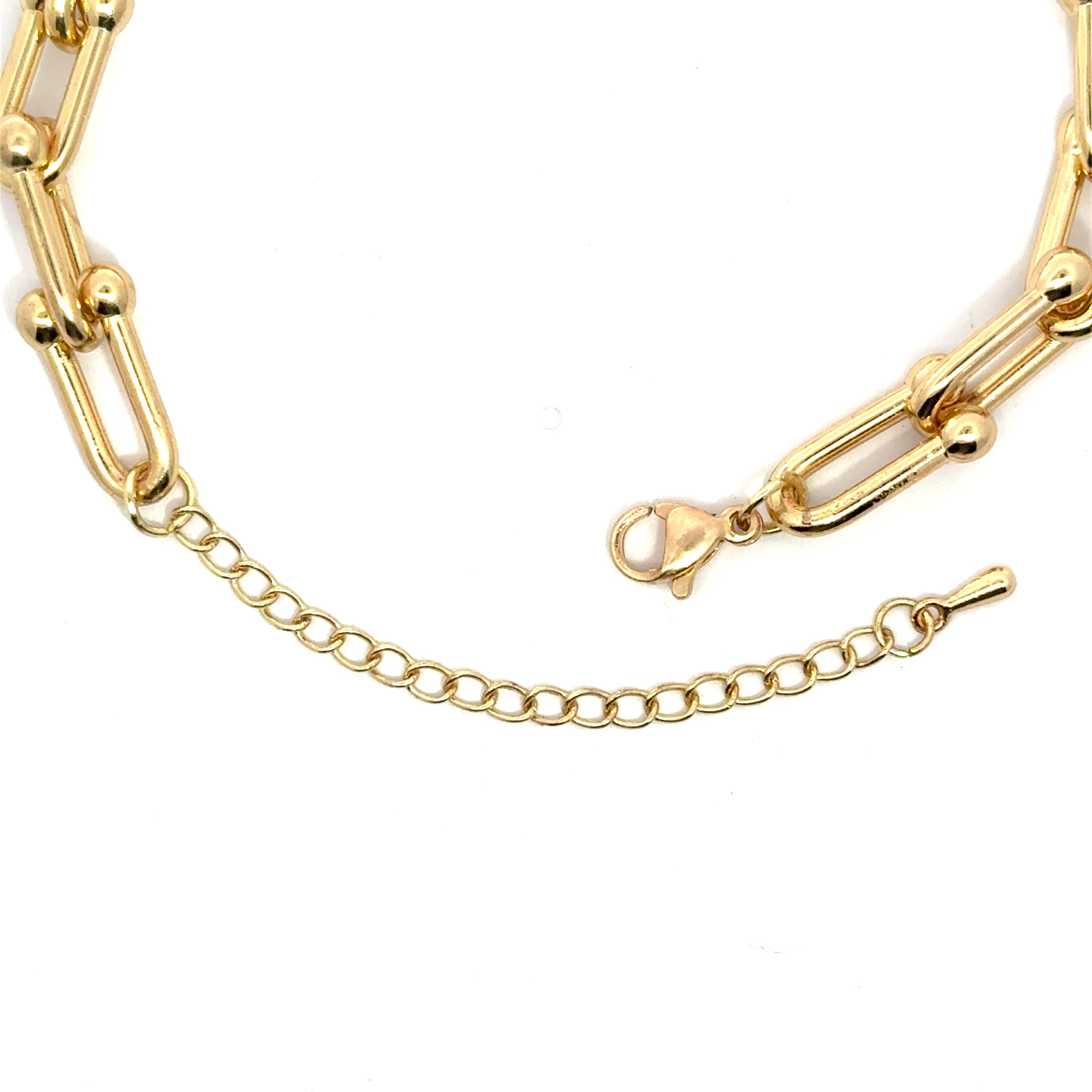 Brățară damă DOUĂ TONURI, placată cu Aur