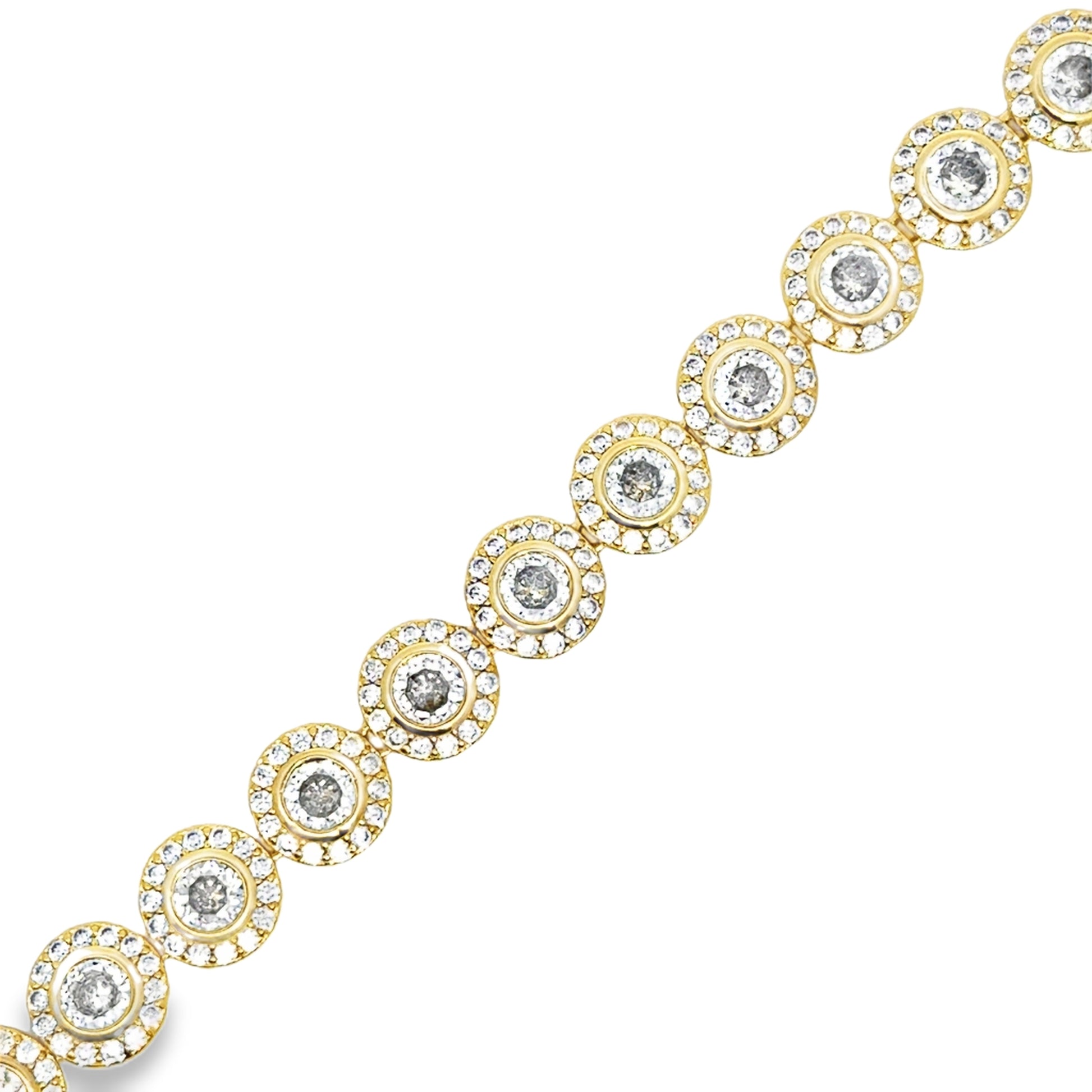 Brățară damă Fashion, placată cu aur + cristale zirconia