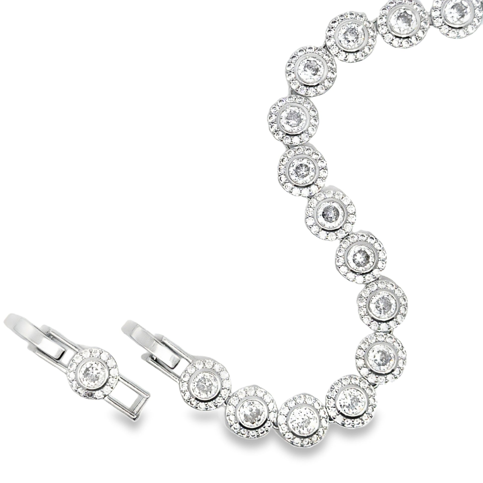 Brățară damă Fashion, placată cu aur + cristale zirconia