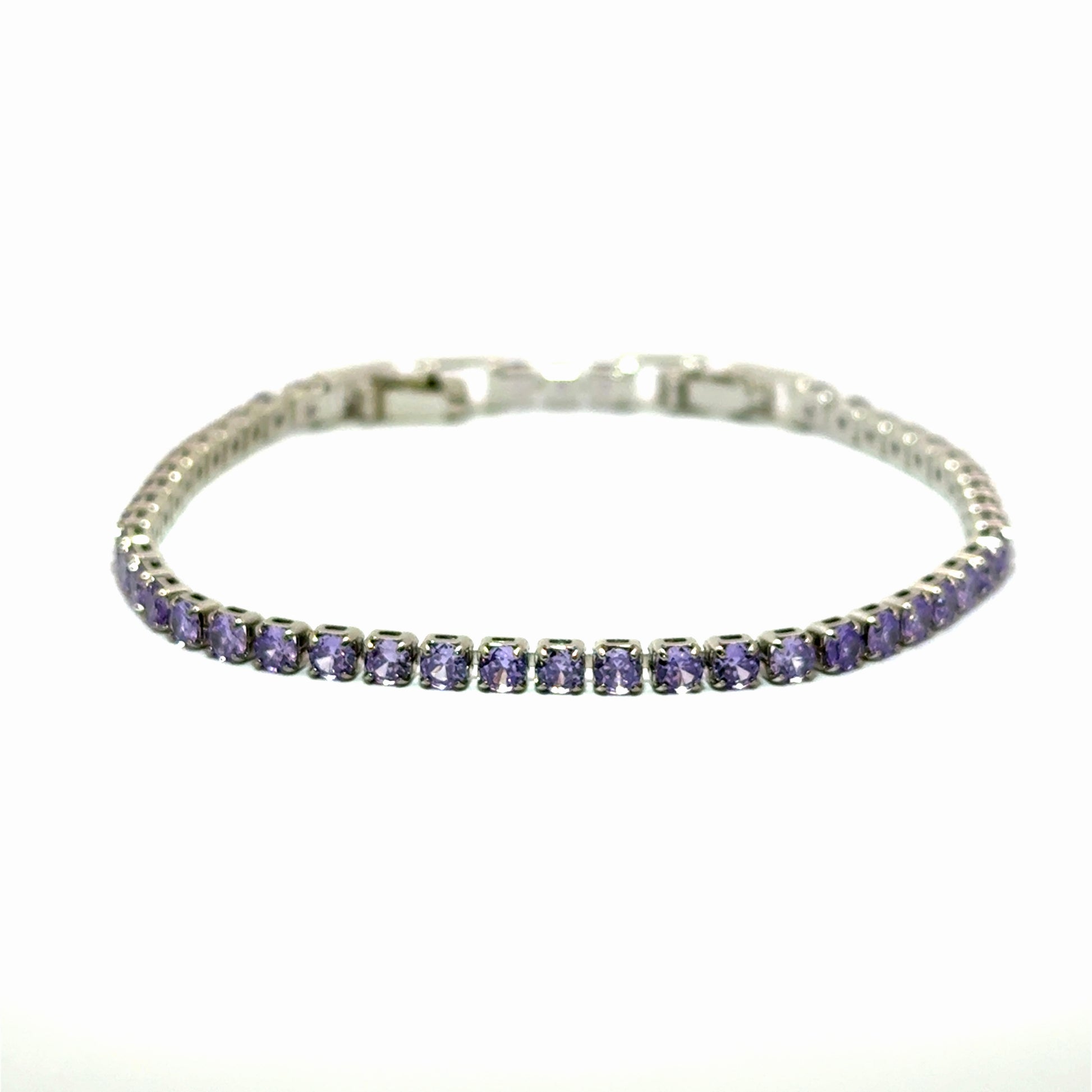 Bratara dama tennis din metale comune mov