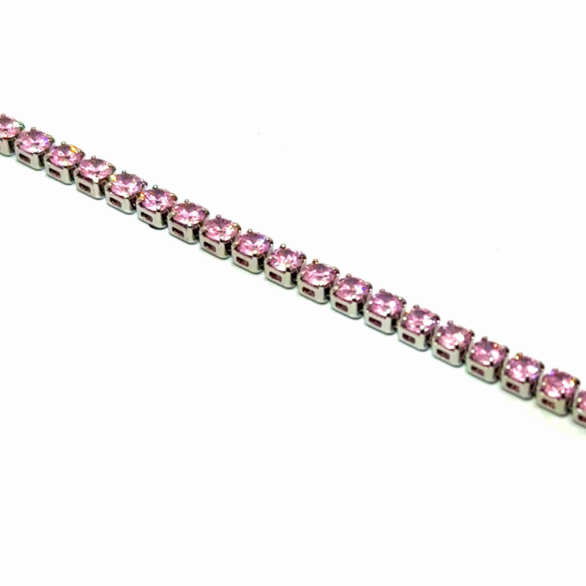 Bratara dama tennis din metale comune roz