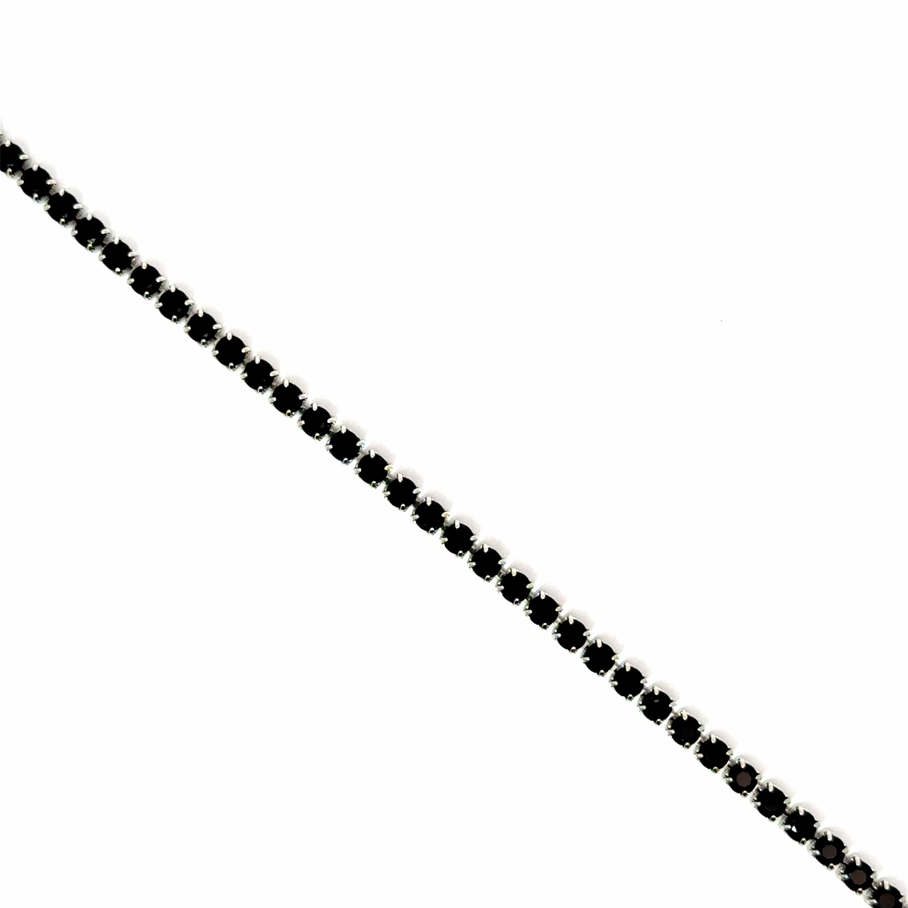 Bratara dama tennis din metale comune neagra