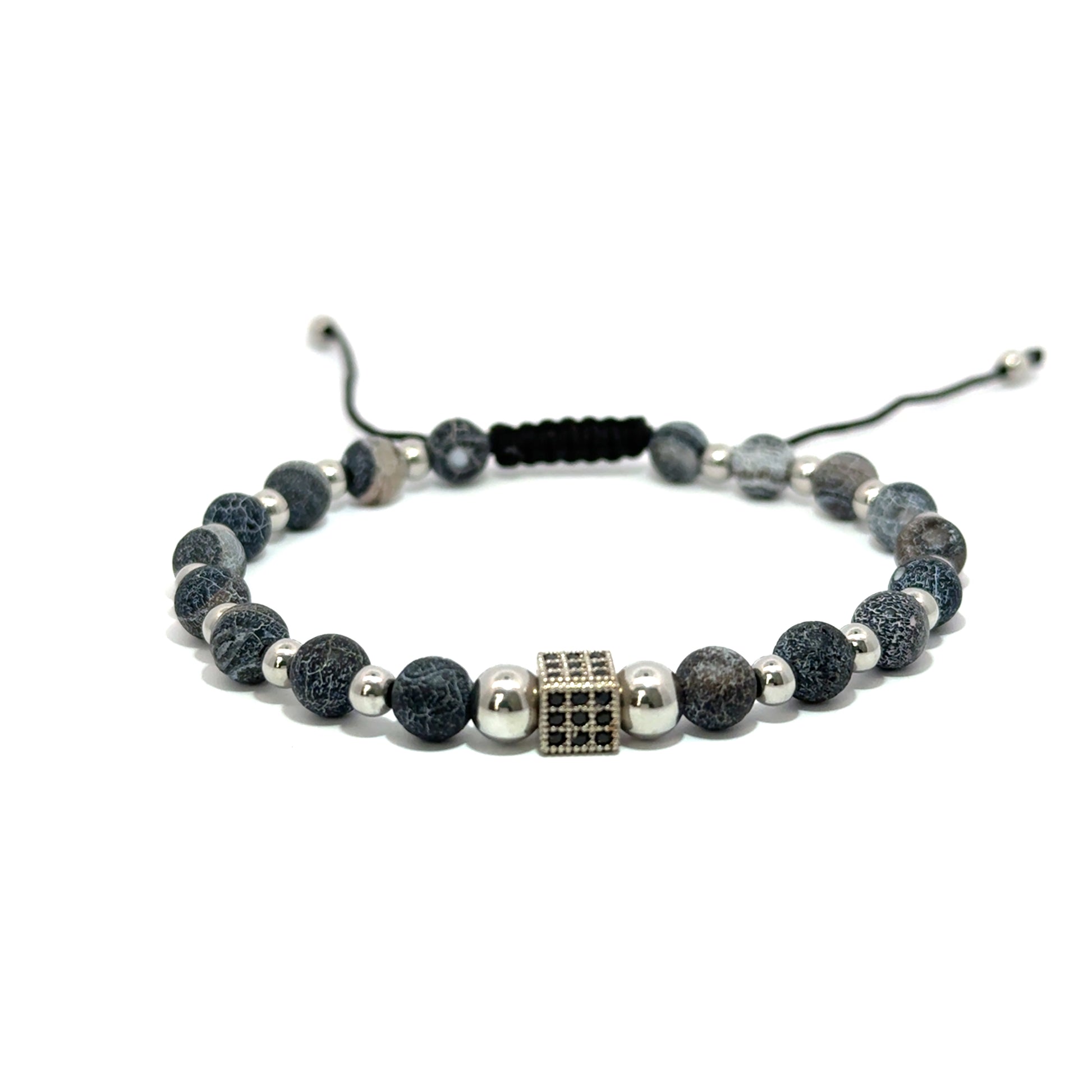 Bratara barbati din agat