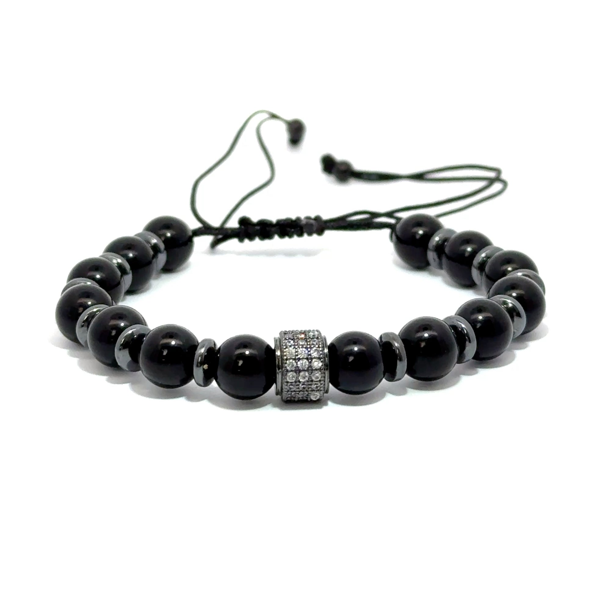 Bratara barbati din onix negru