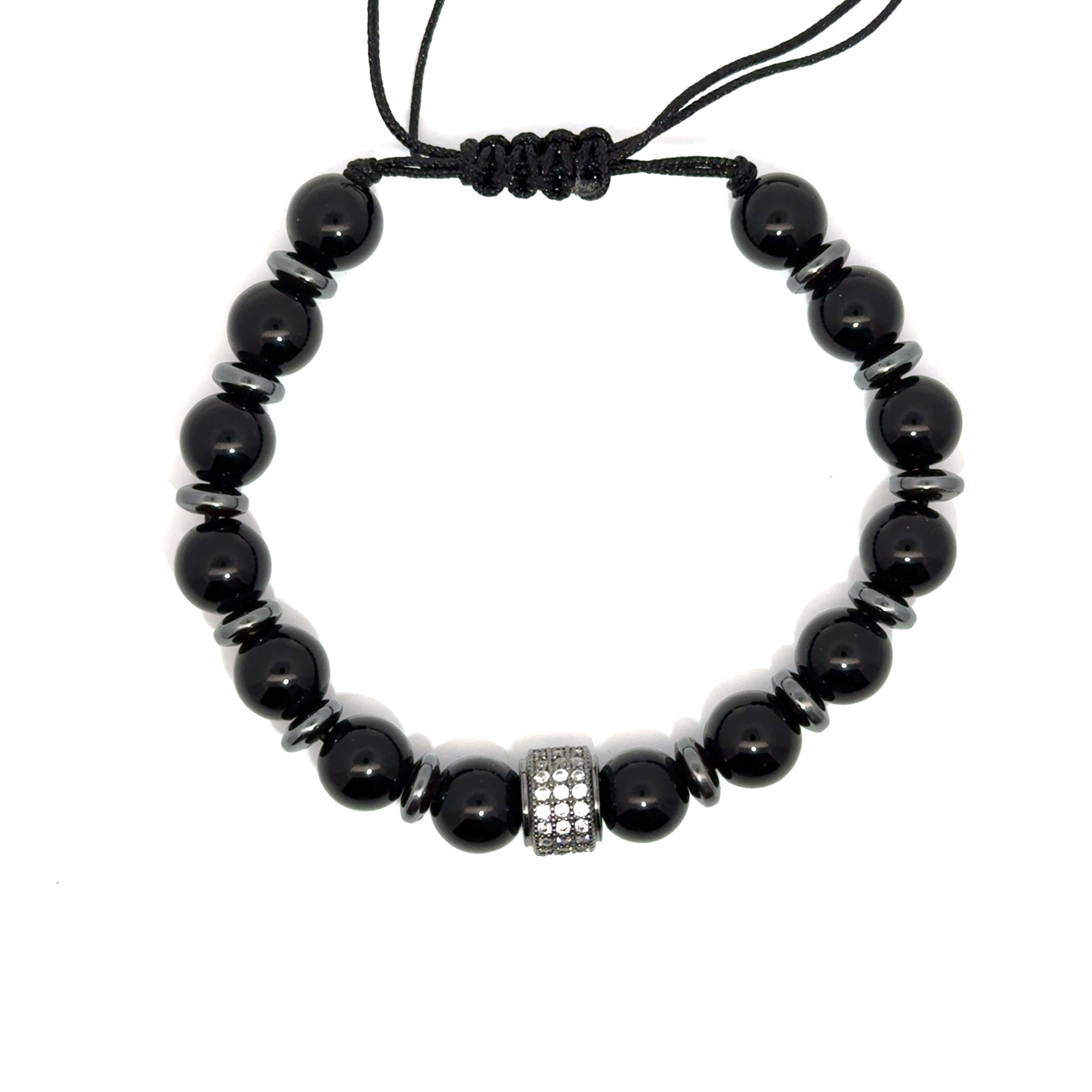 Bratara barbati din onix negru