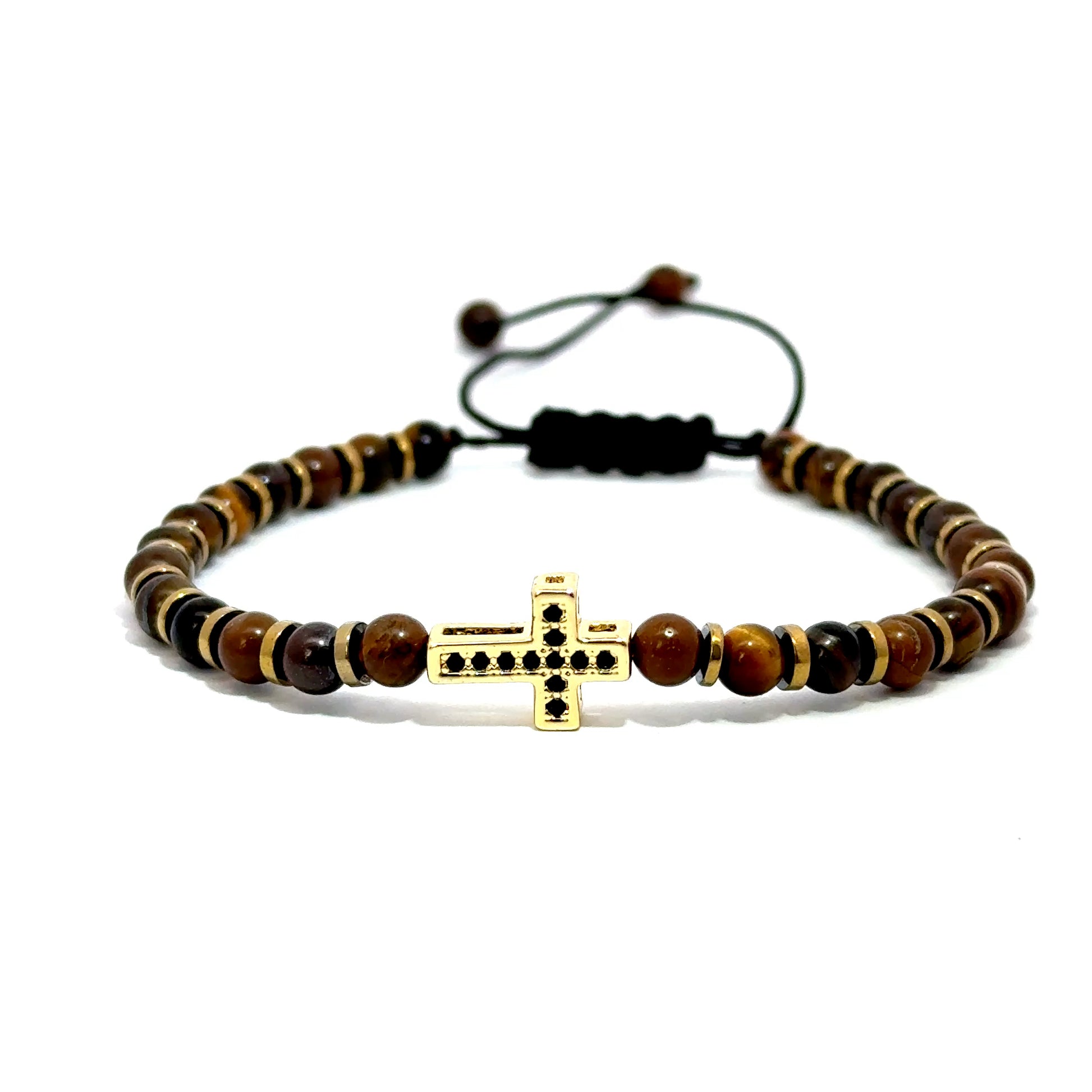 Bratara barbati din ochi de tigru