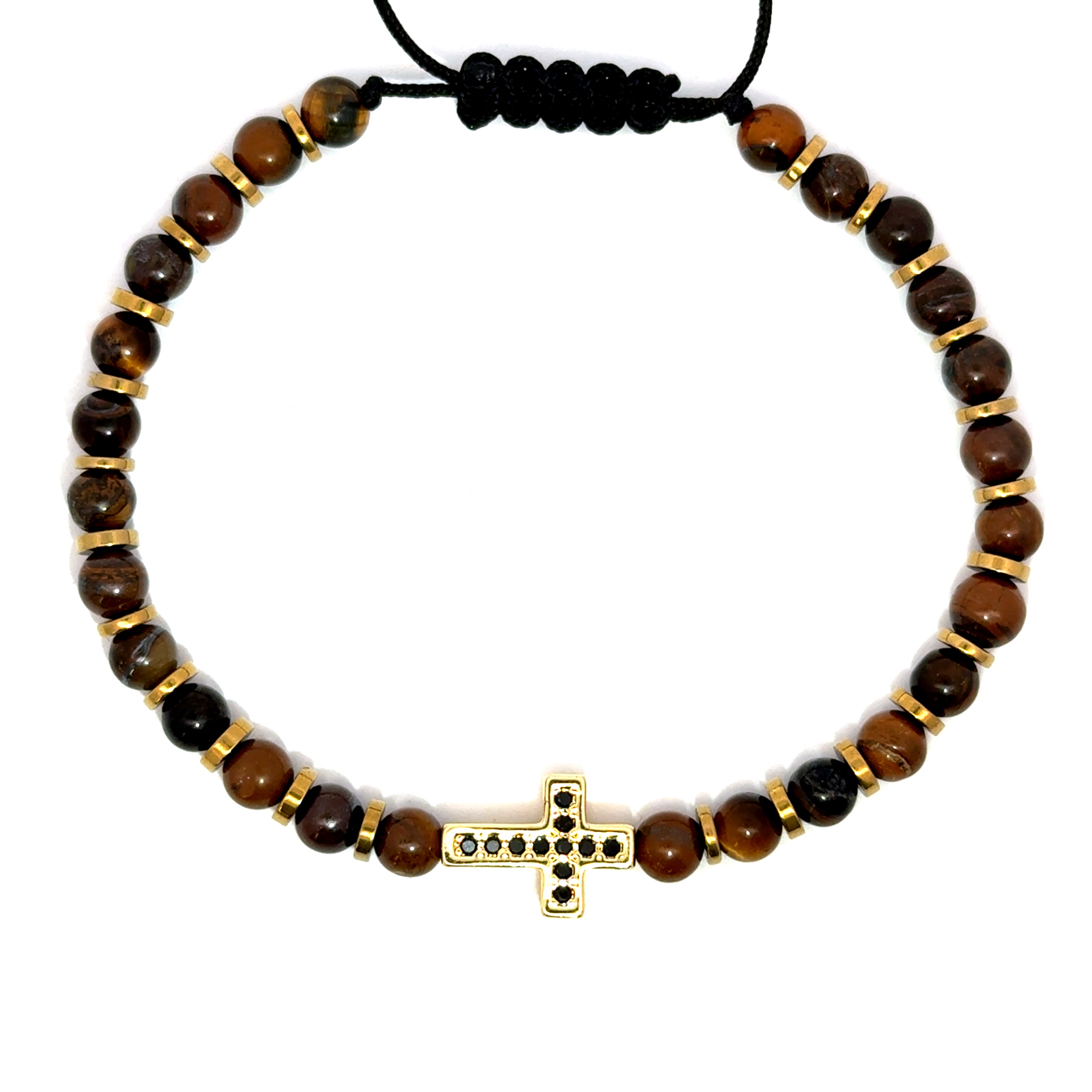 Bratara barbati din ochi de tigru