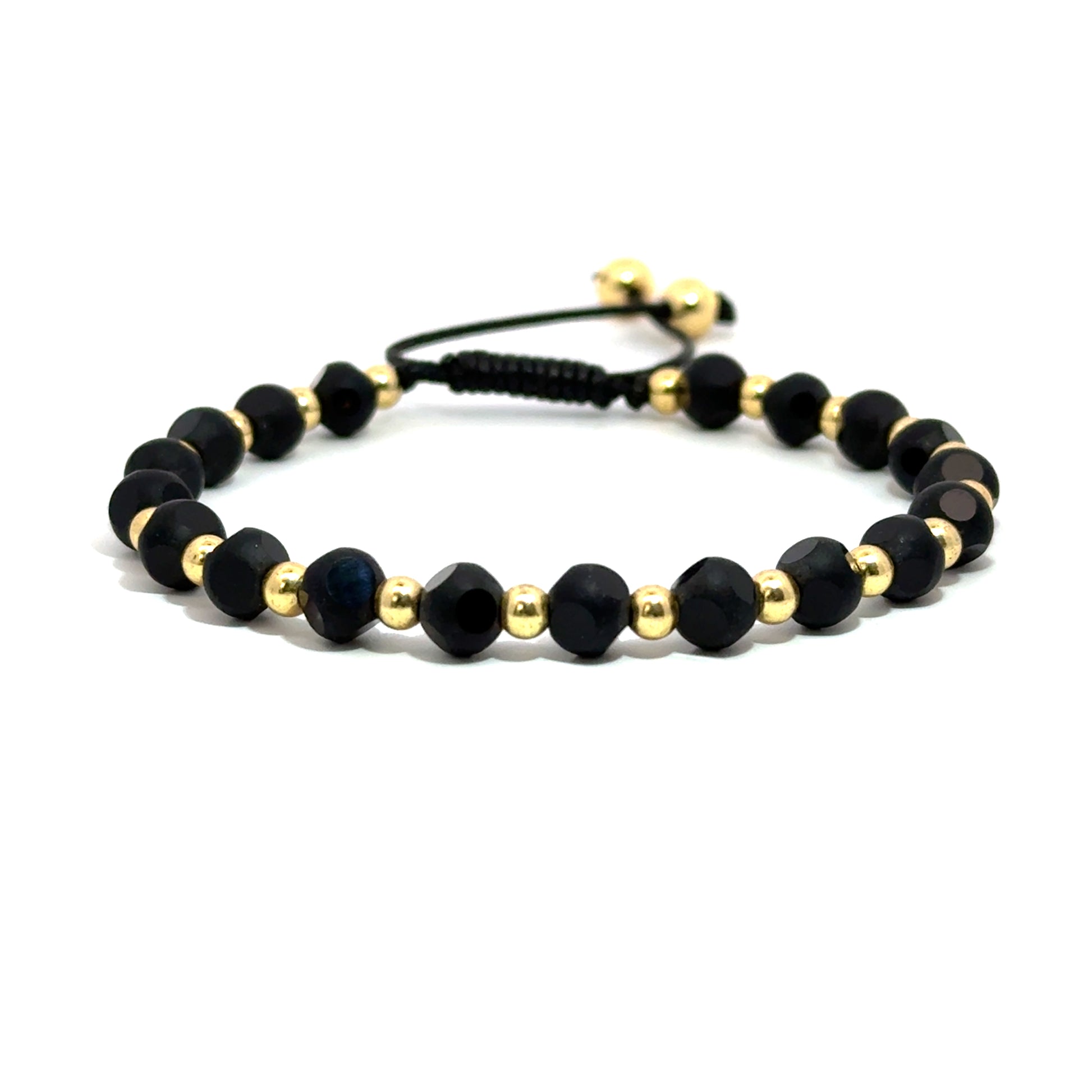 Bratara barbati din metal comun si cristal