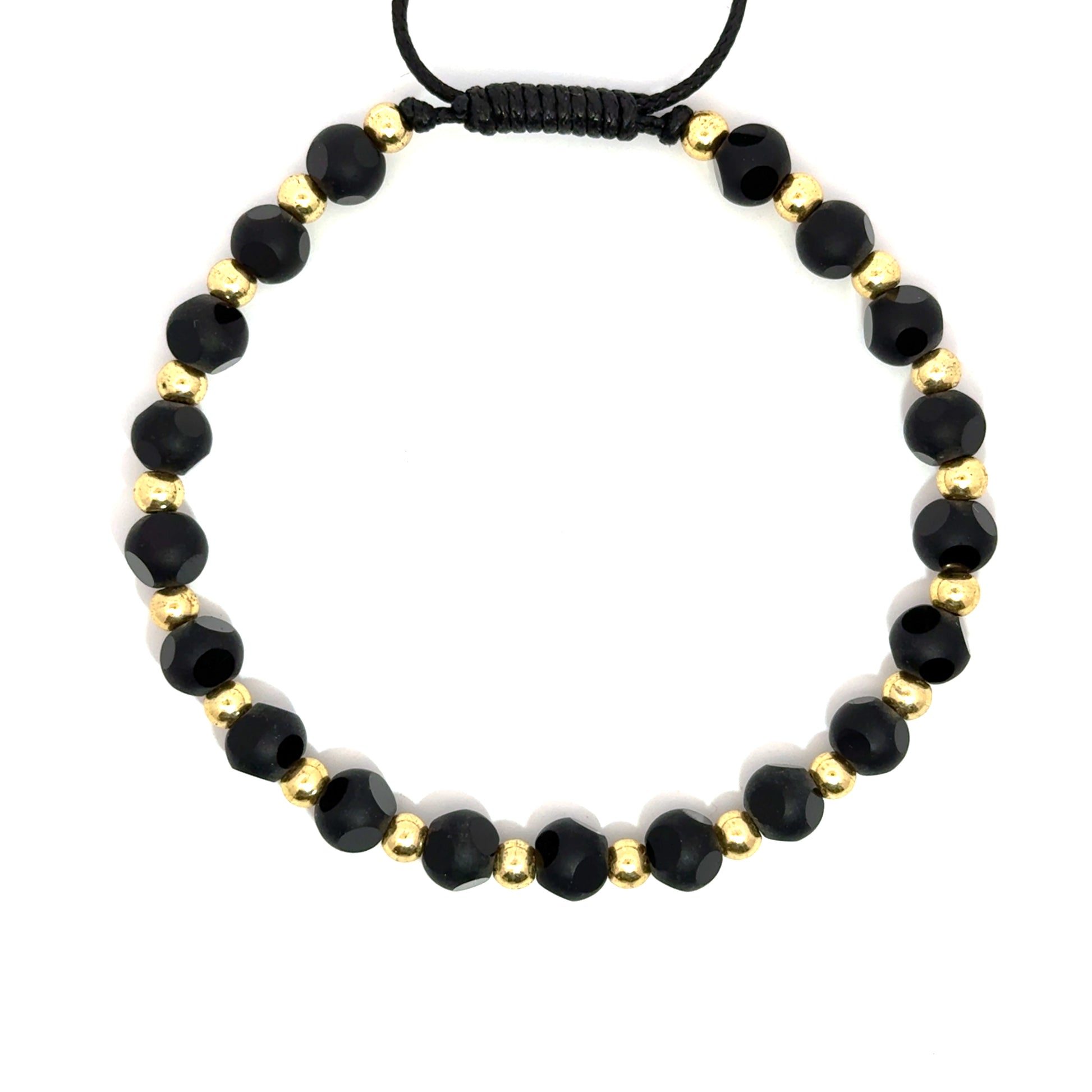 Bratara barbati din metal comun si cristal