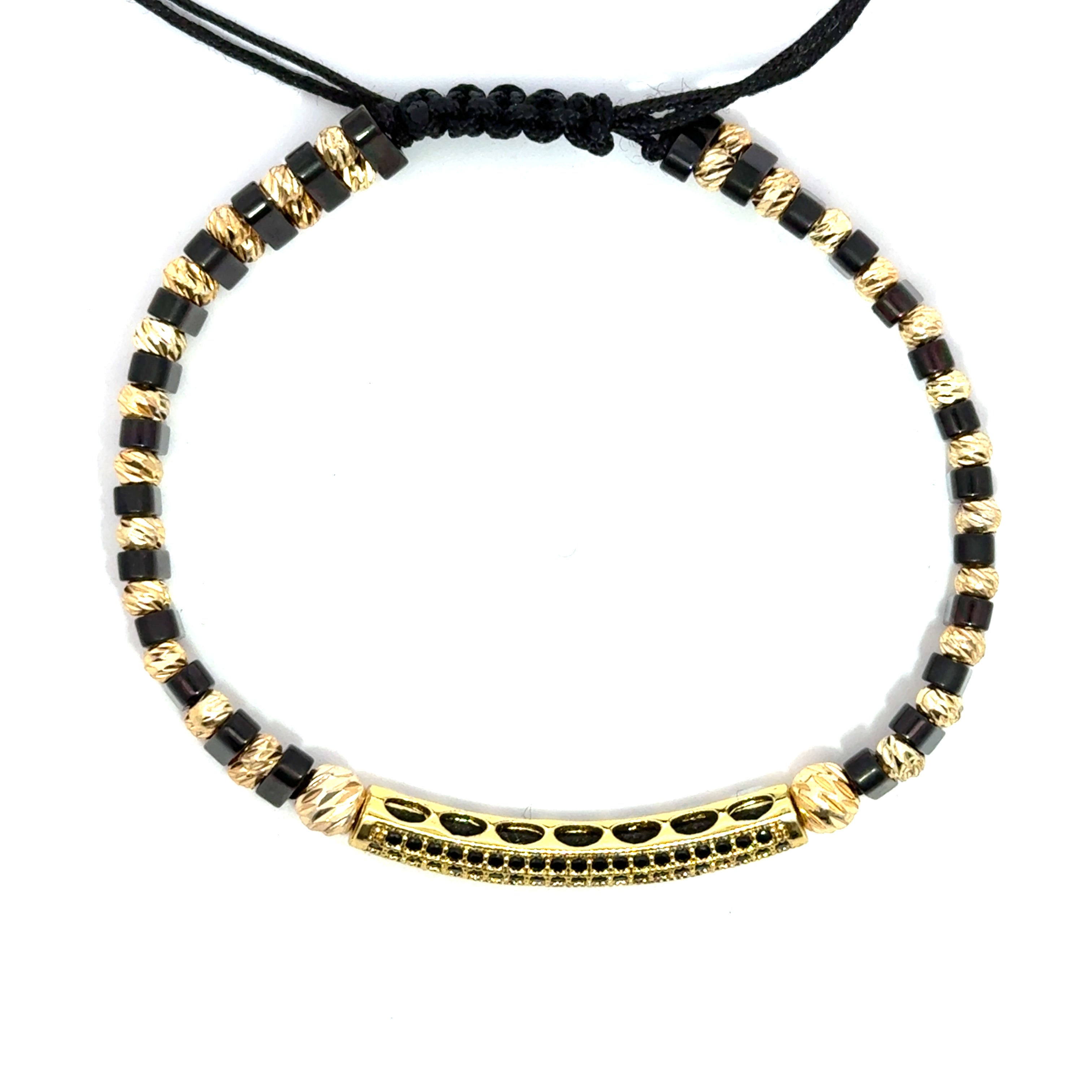 Bratara barbati din metal comun si hematit