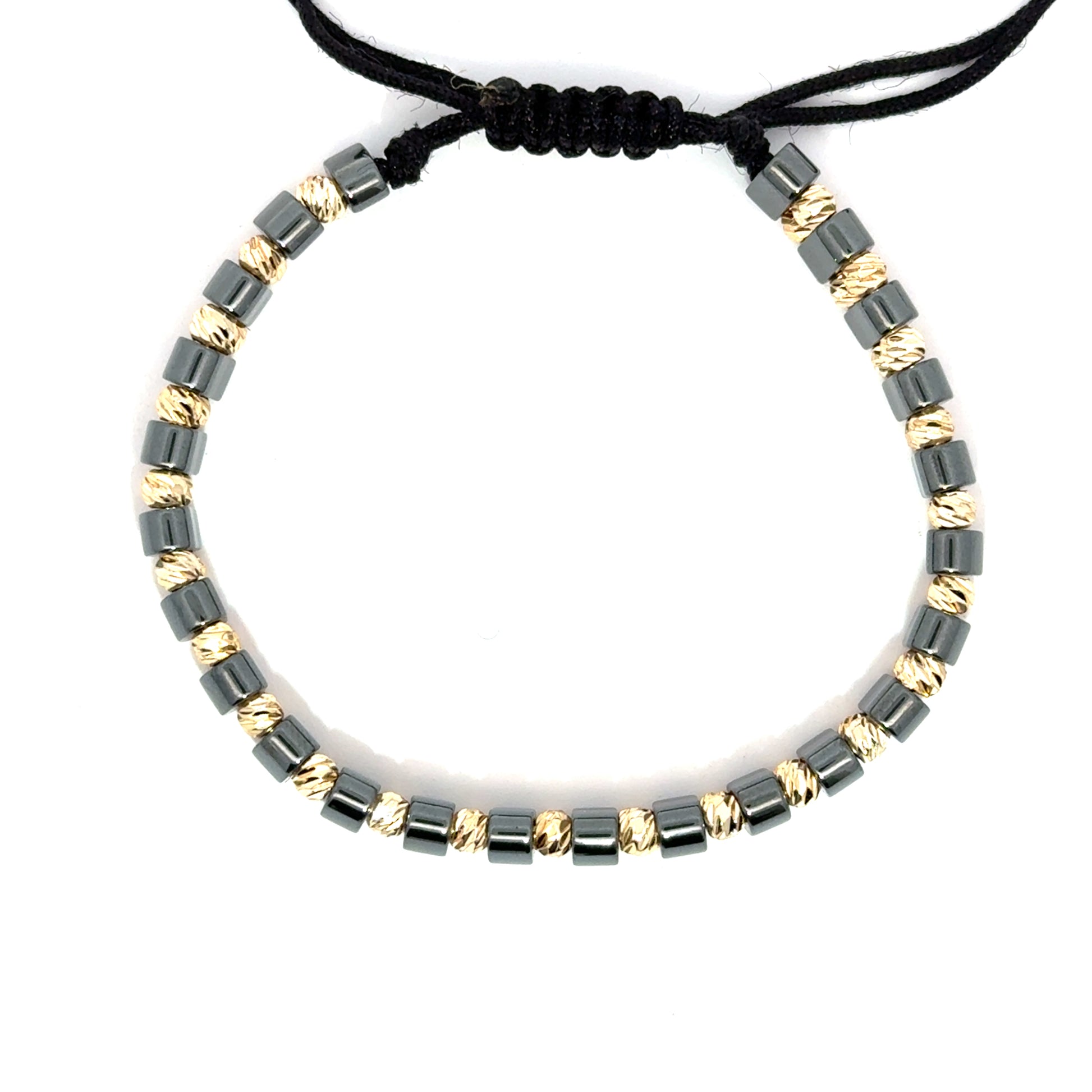 Bratara barbati din otel inoxidabil si hematit