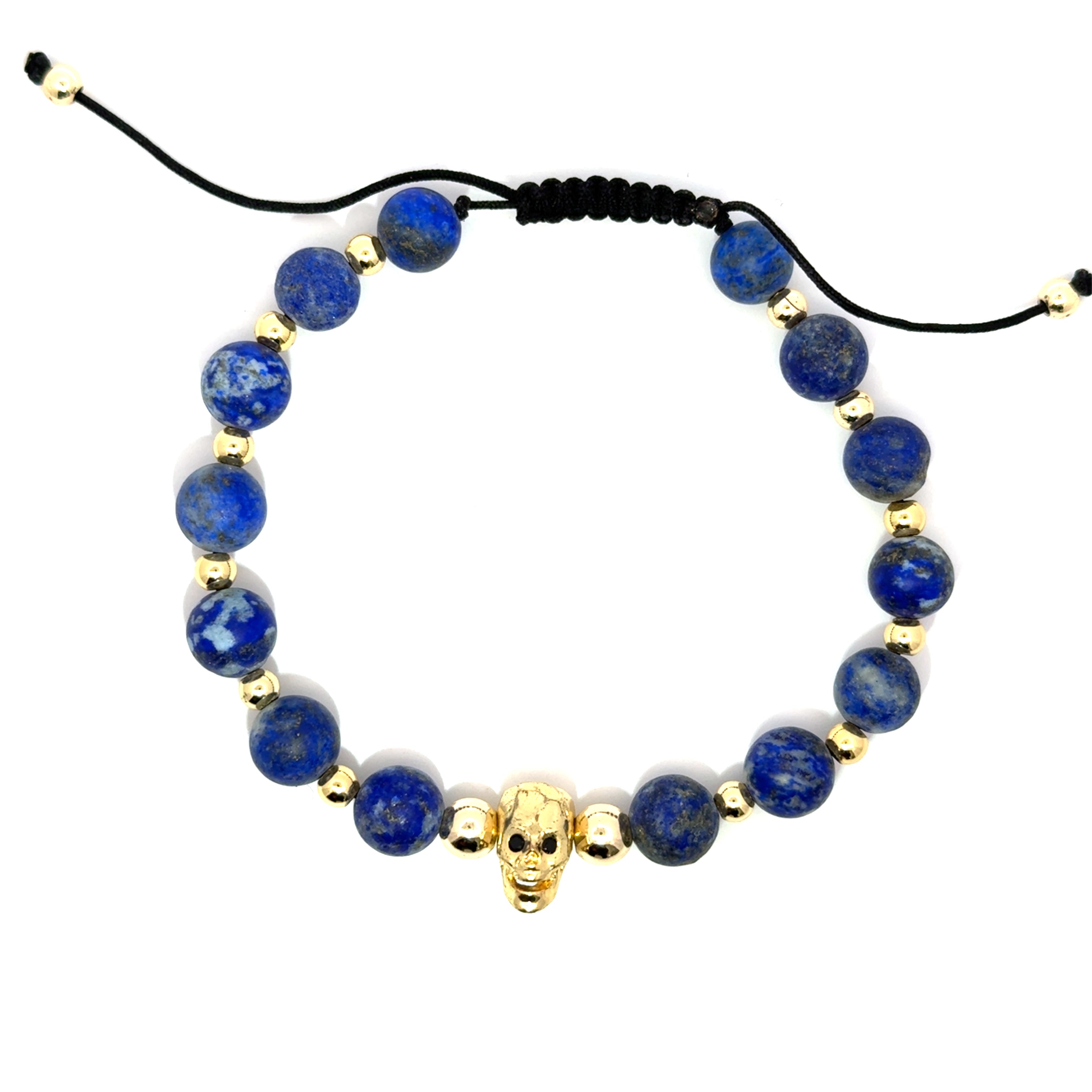 Bratara barbati din Lapis Lazuli si otel inoxidabil