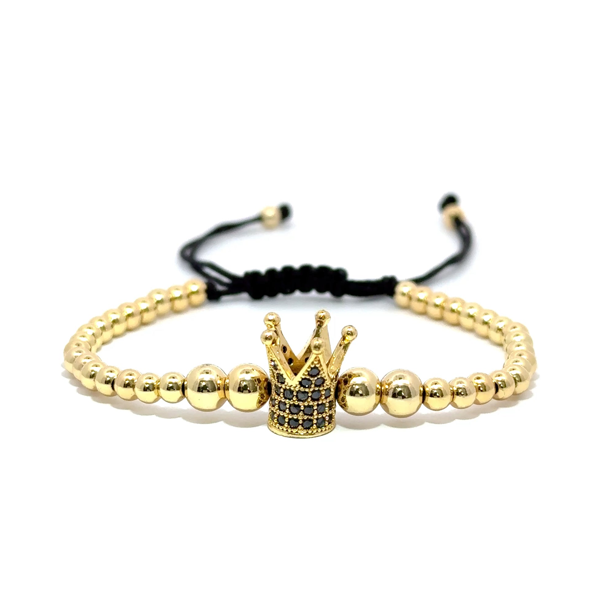 Bratara barbati din otel inoxidabil placata cu aur