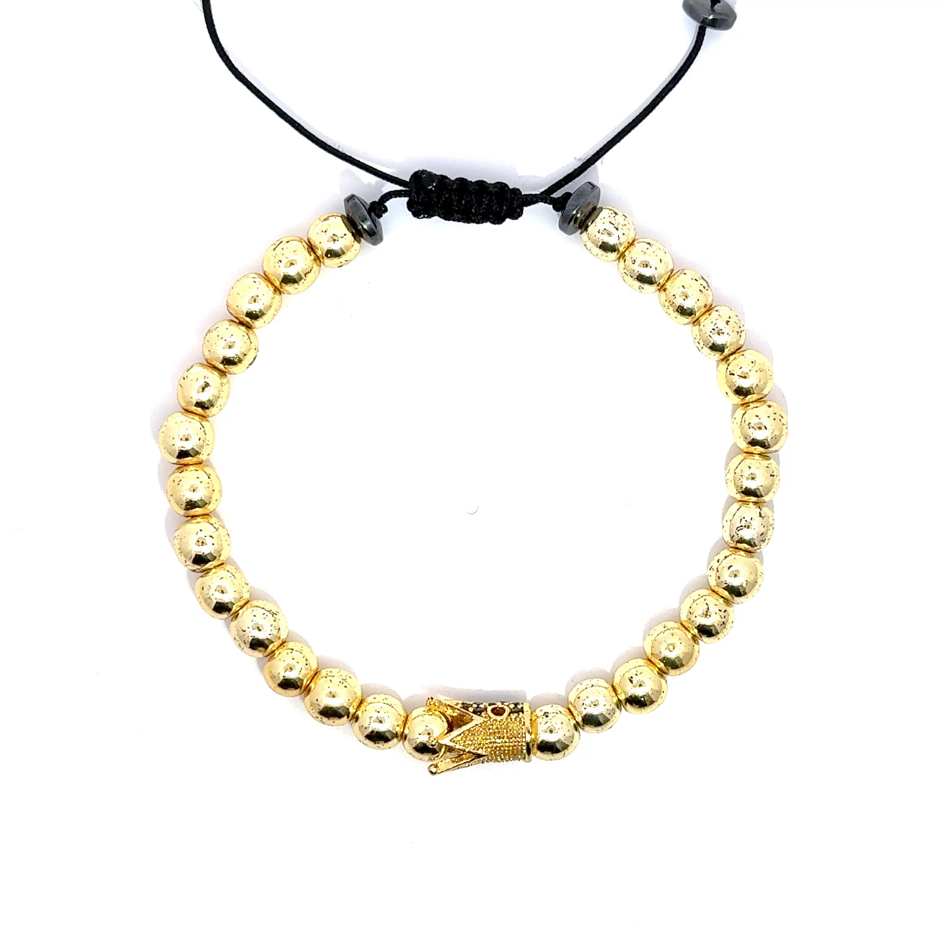 Bratara barbati din otel inoxidabil placata cu aur