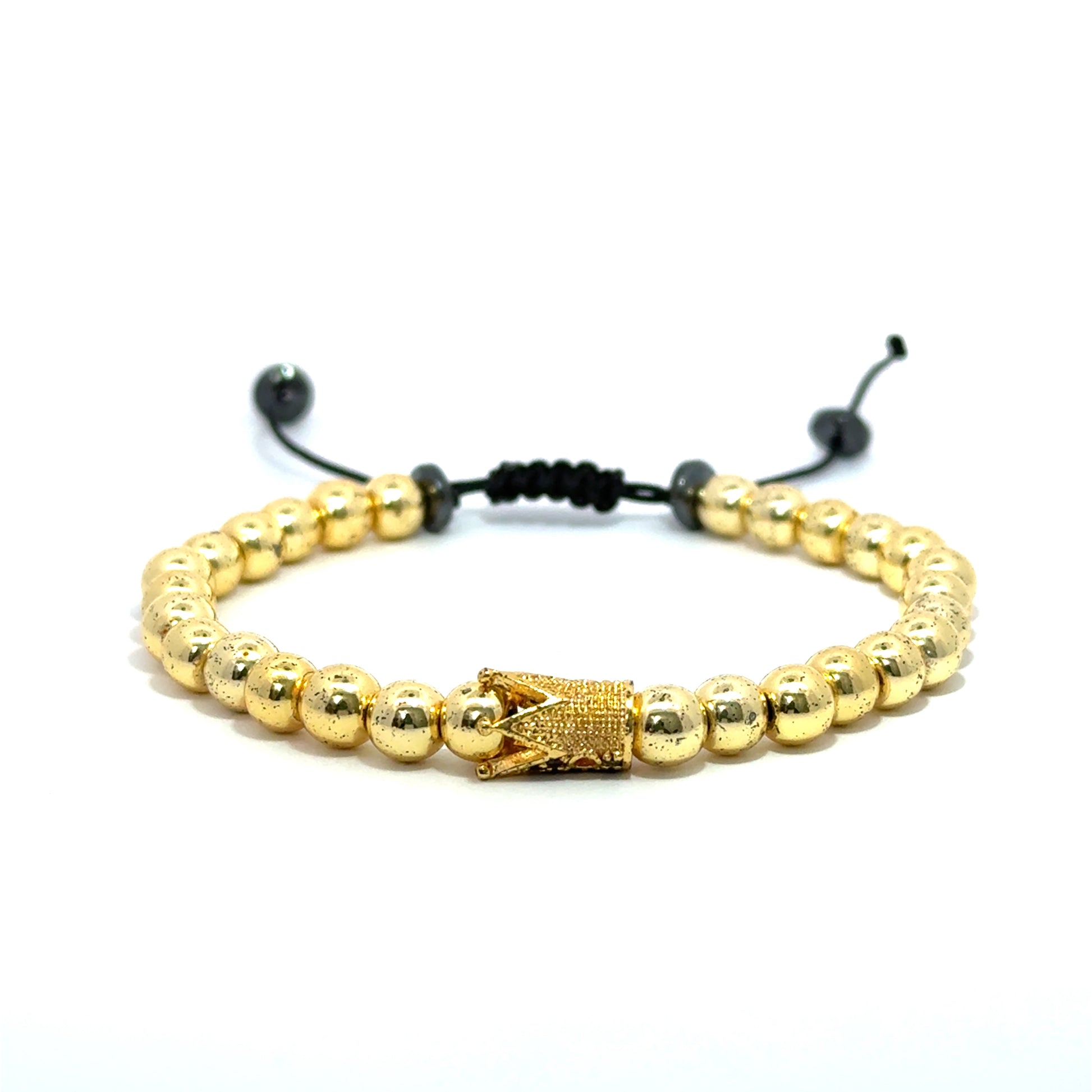 Bratara barbati din otel inoxidabil placata cu aur