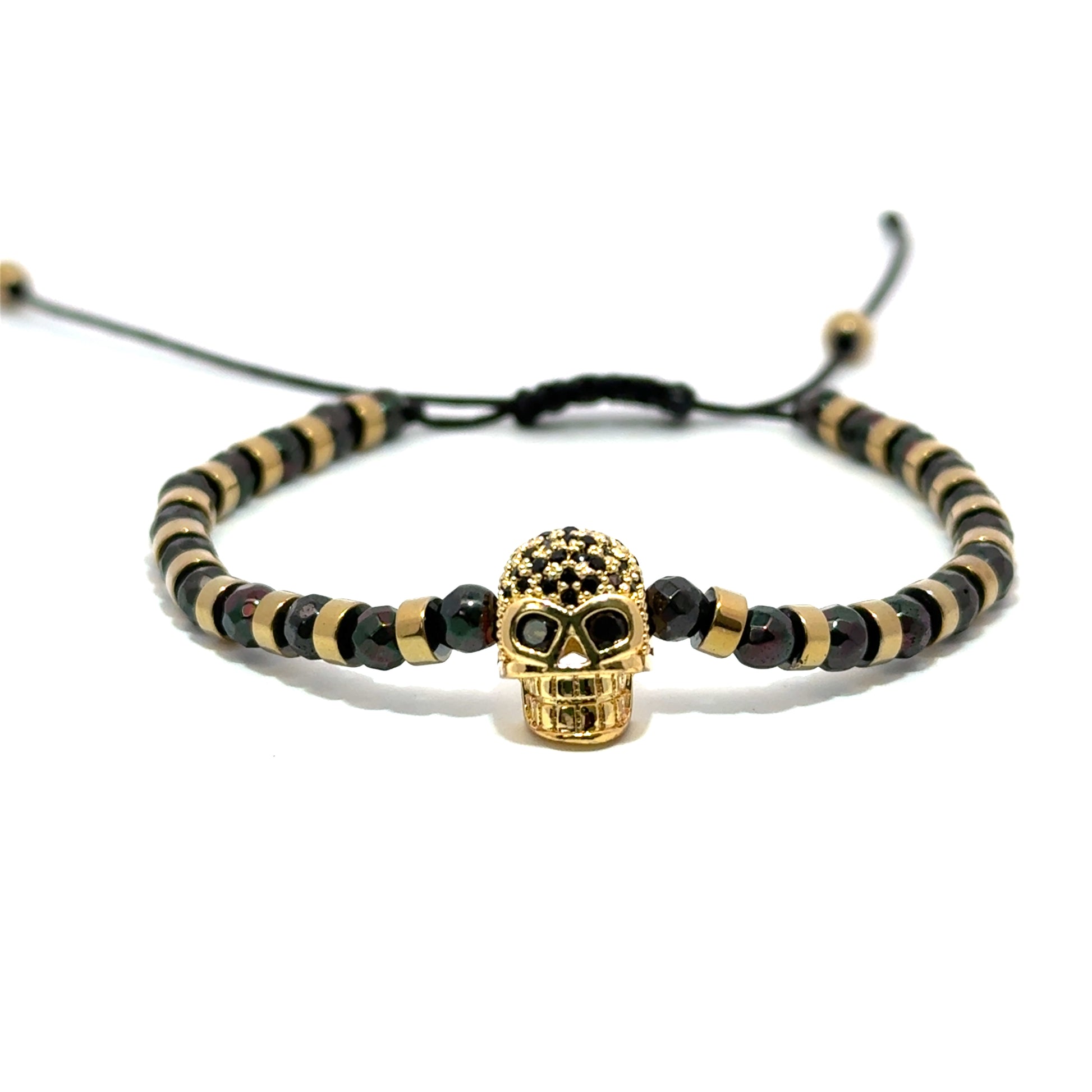 Bratara barbati din otel inoxidabil si hematit