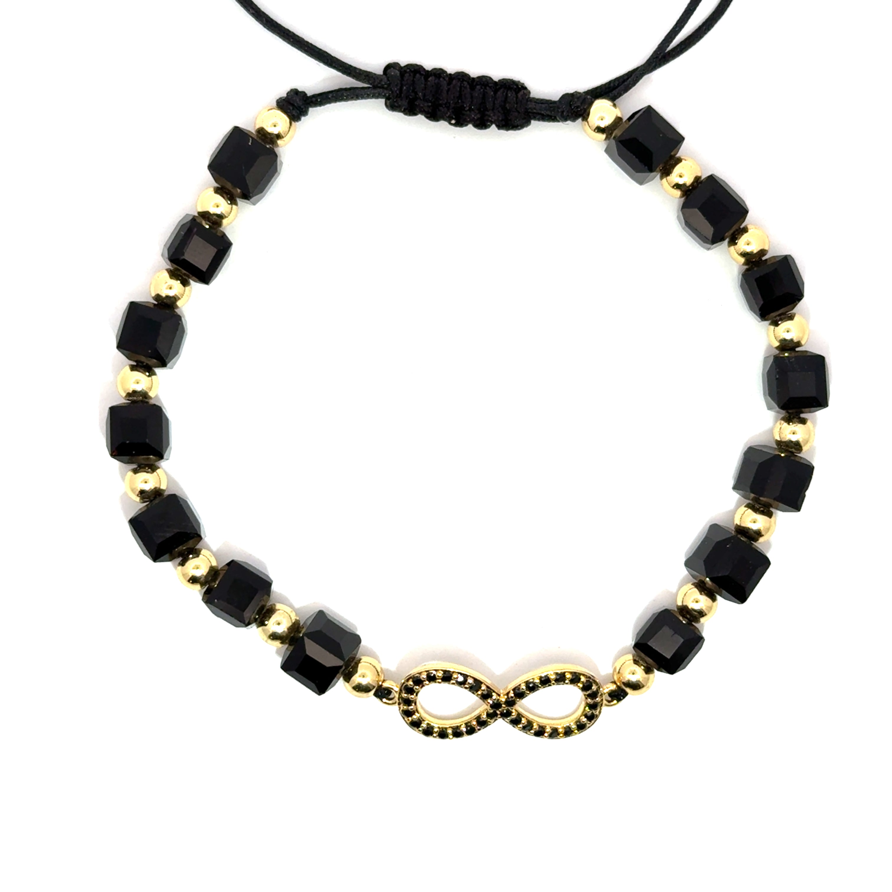 Bratara barbati din otel inoxidabil si cristal