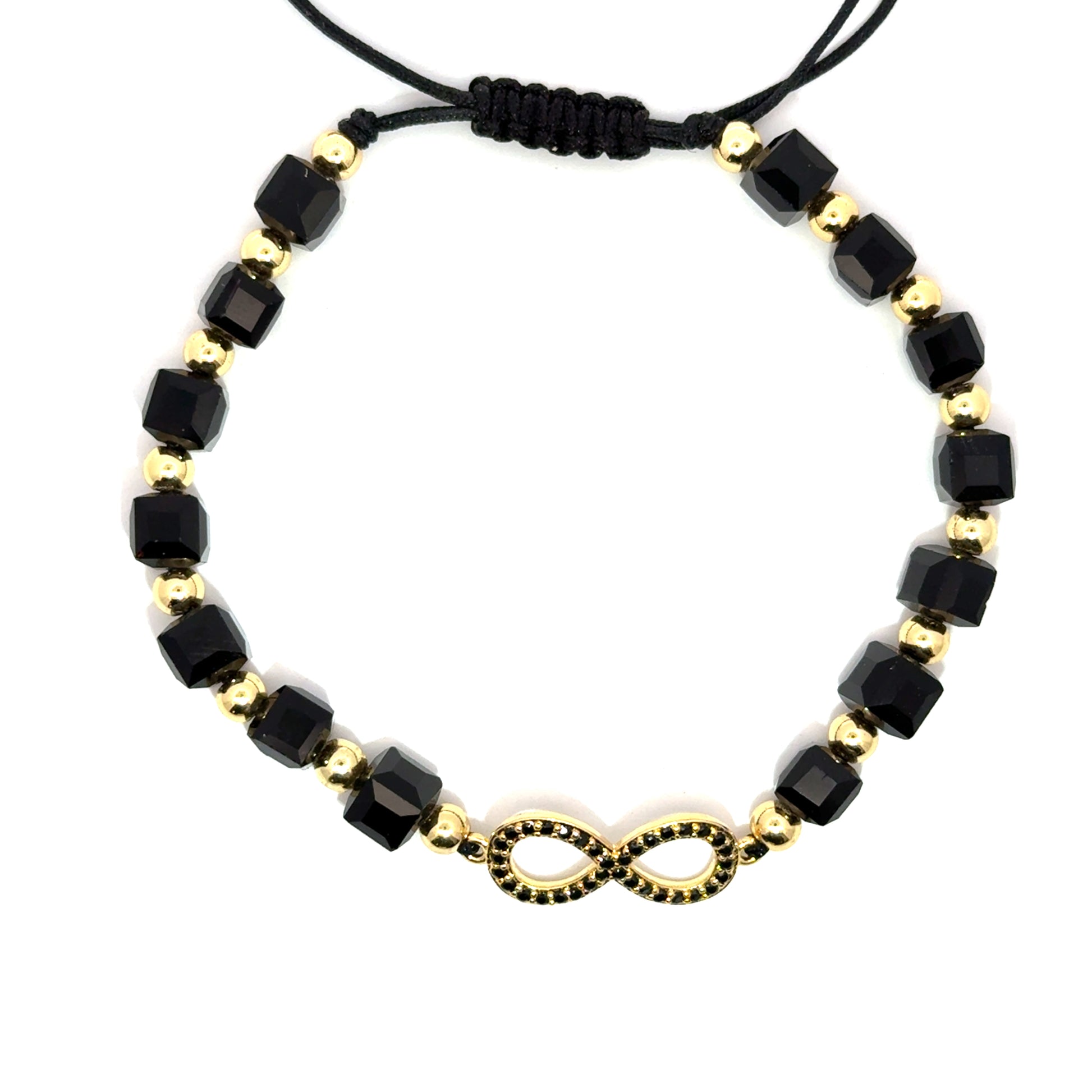 Bratara barbati din otel inoxidabil si cristal