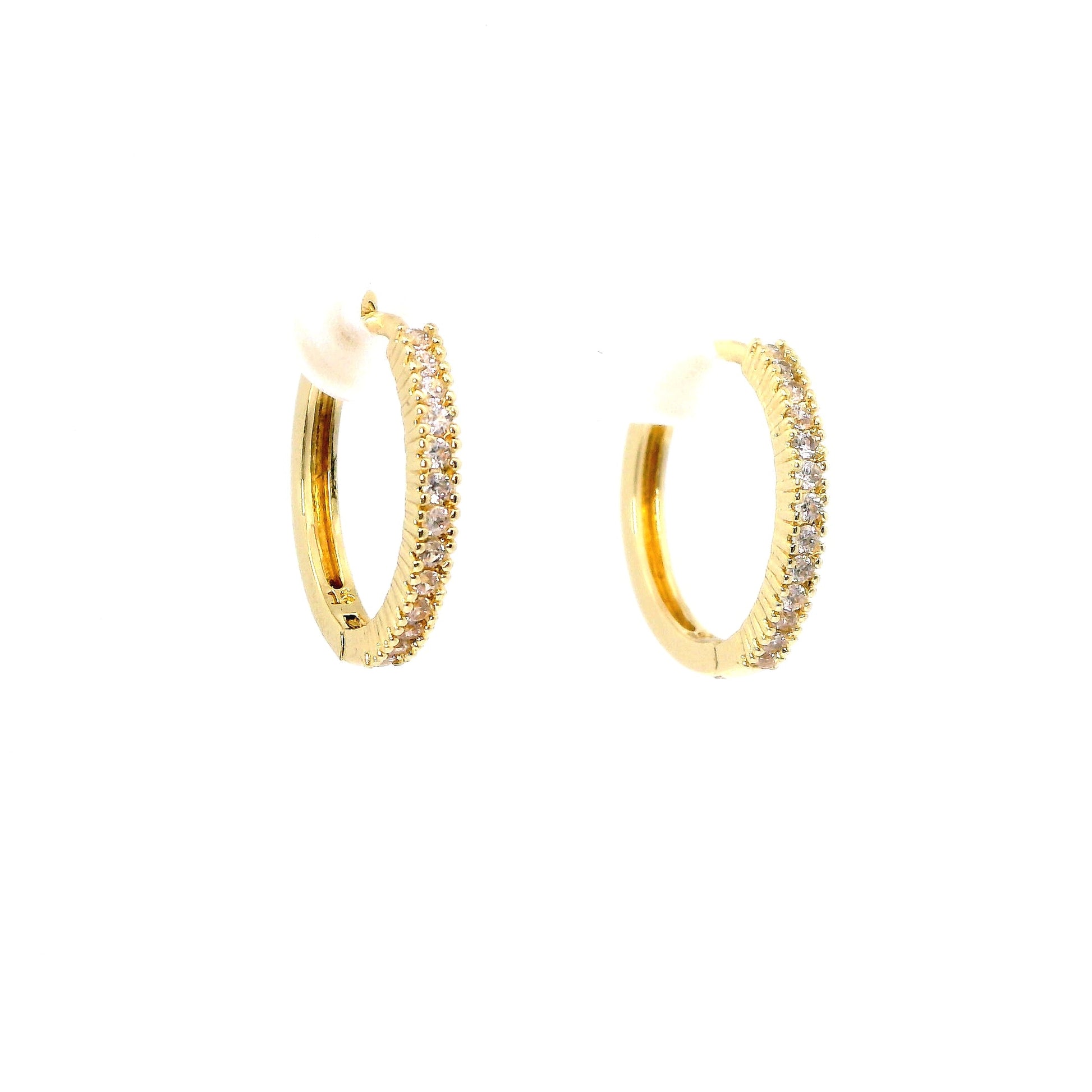 Cercei dama placati cu aur subtiri