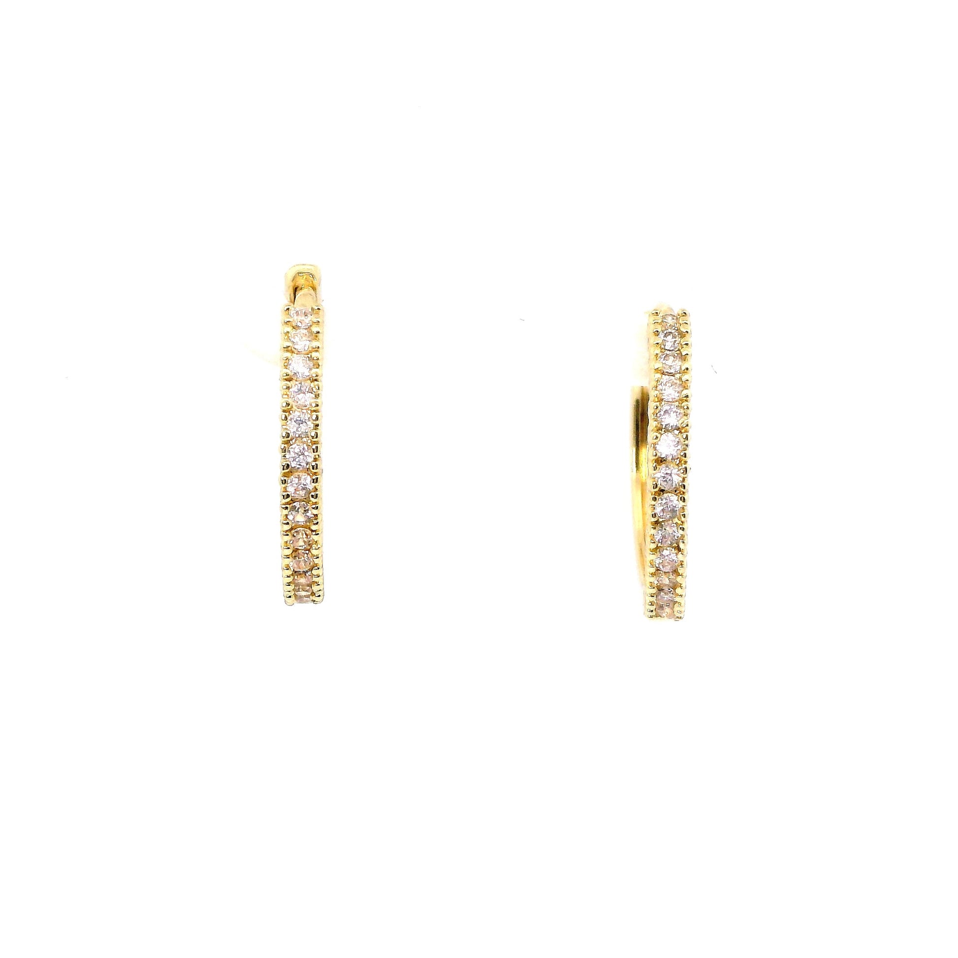 Cercei dama placati cu aur subtiri