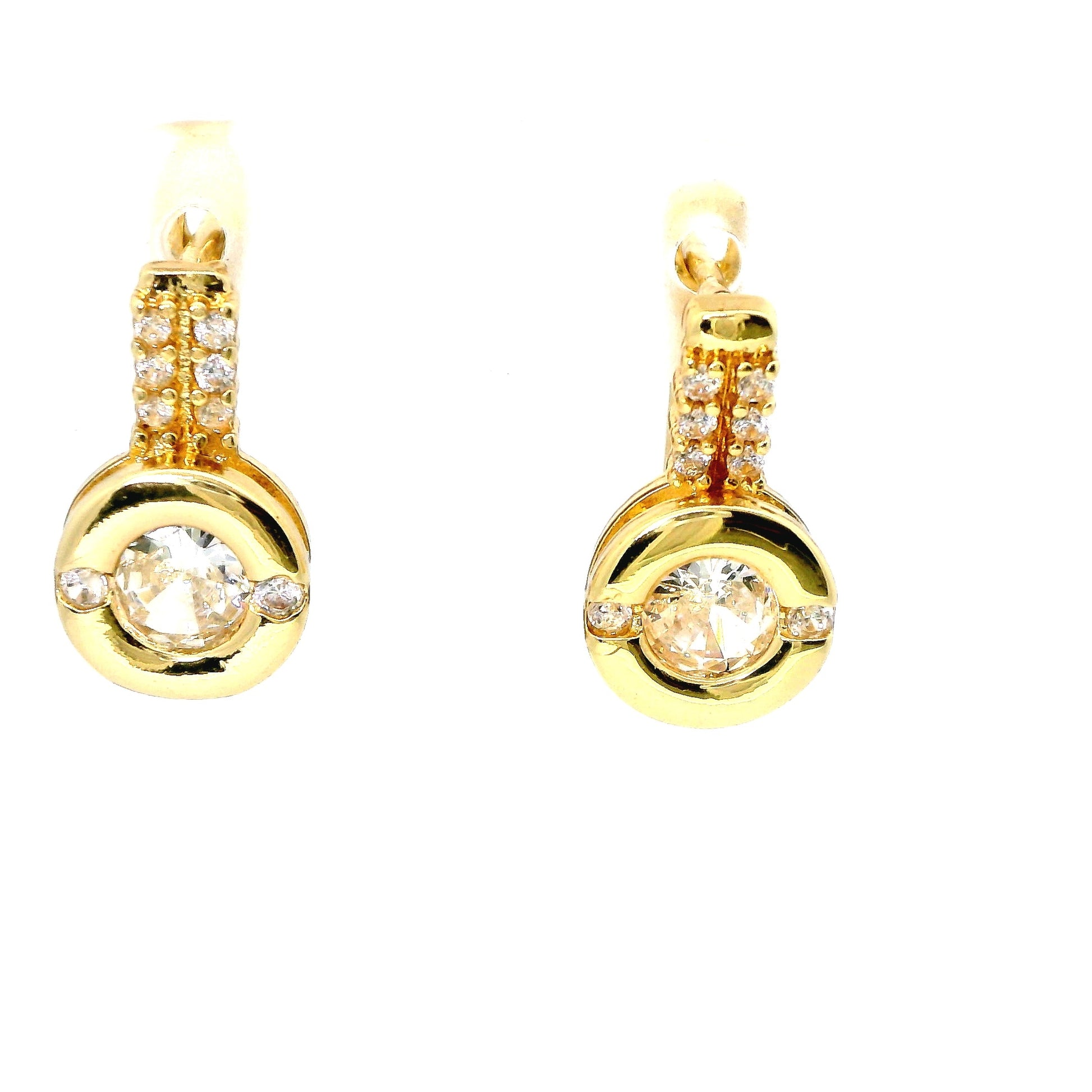 Cercei dama placati cu aur eleganti