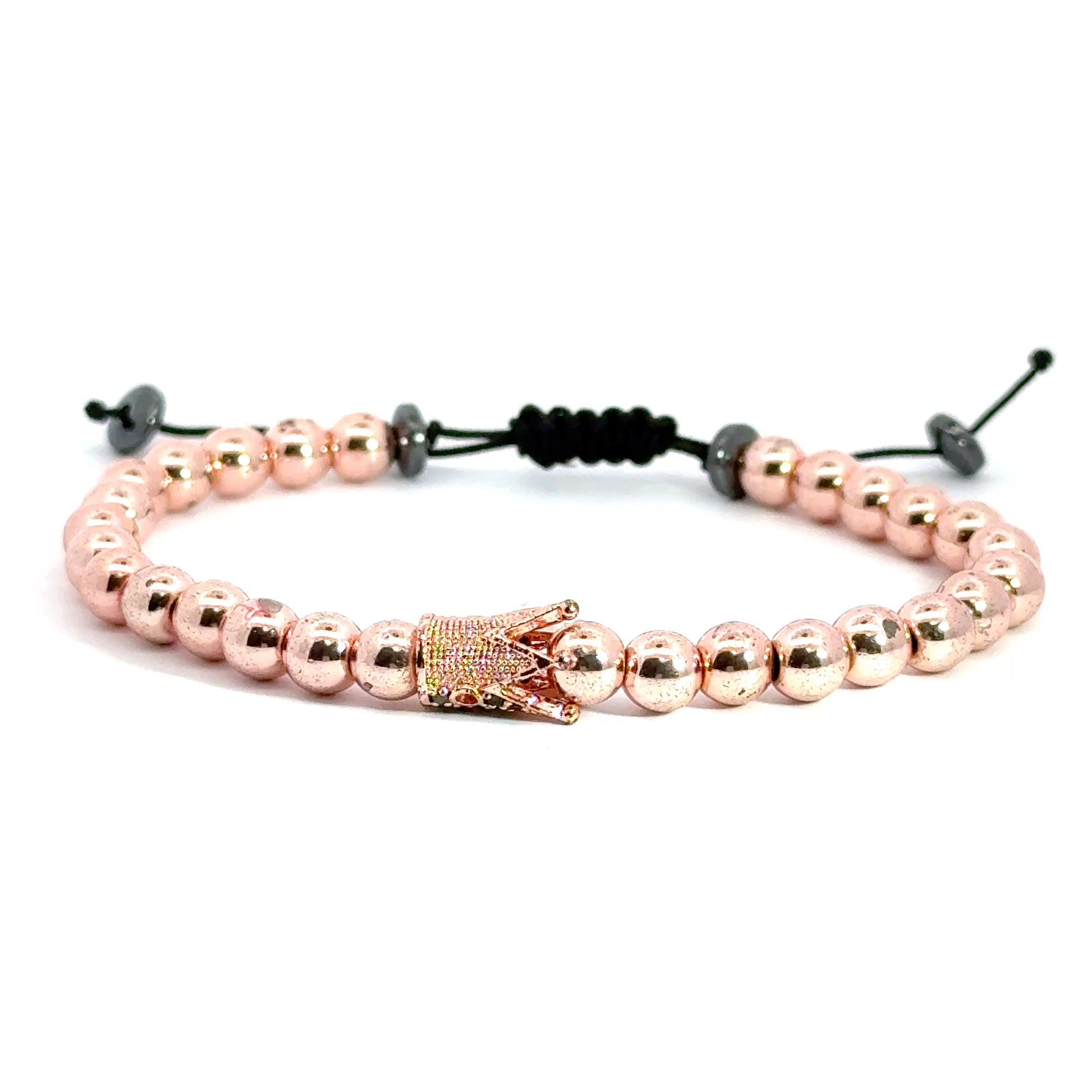 Bratara barbati cu charm coroana si cristale zirconia BBB-346