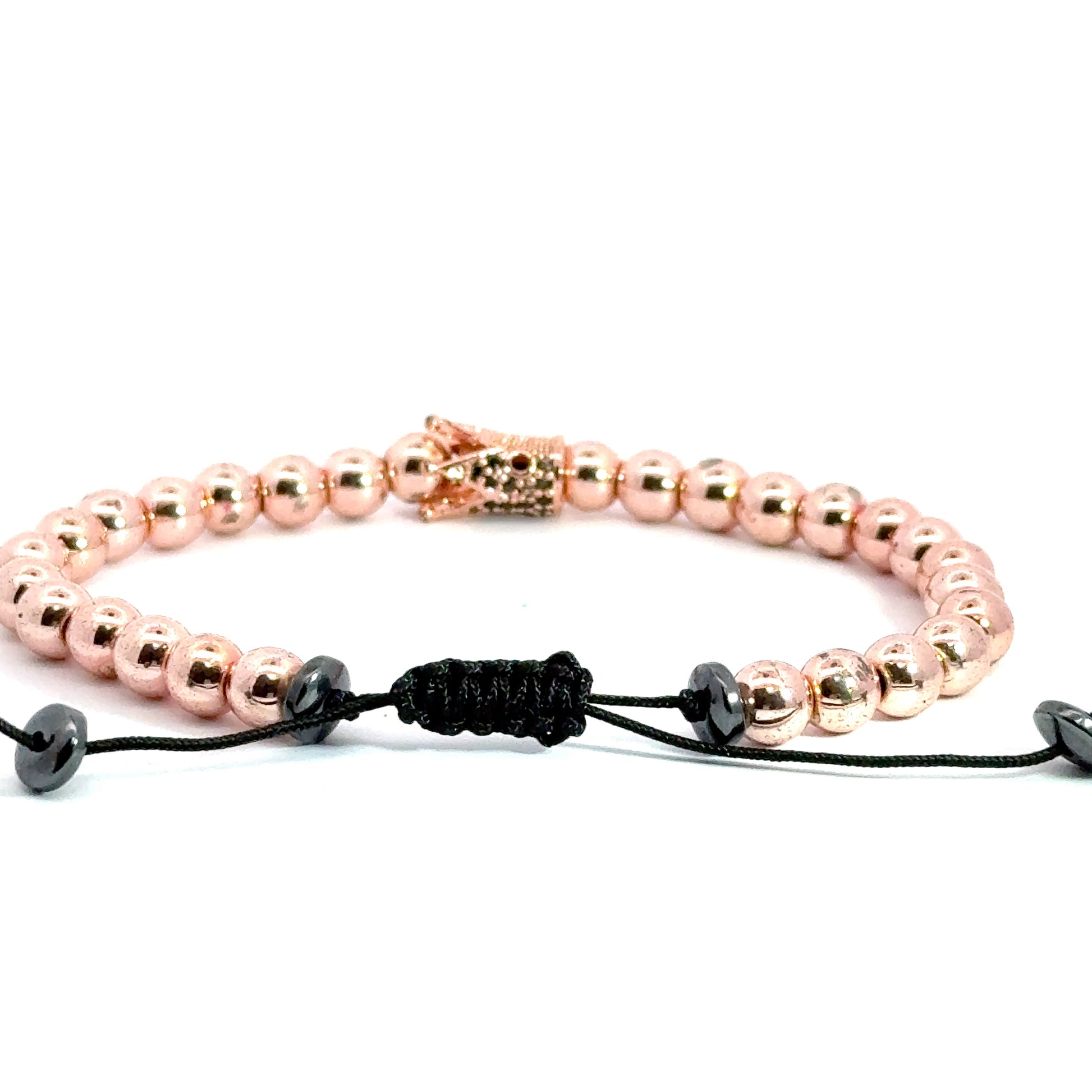 Bratara barbati cu charm coroana si cristale zirconia BBB-346