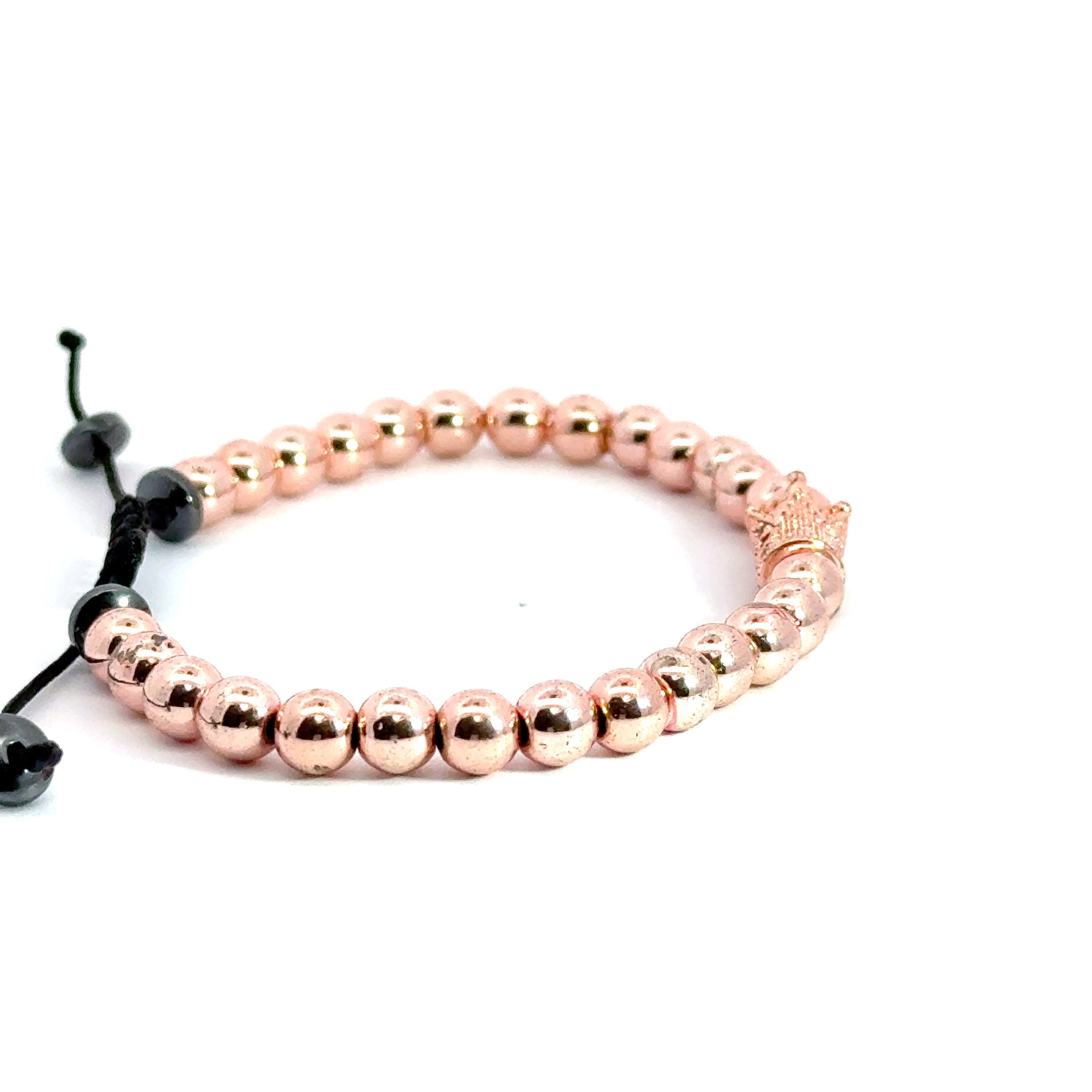 Bratara barbati cu charm coroana si cristale zirconia BBB-346