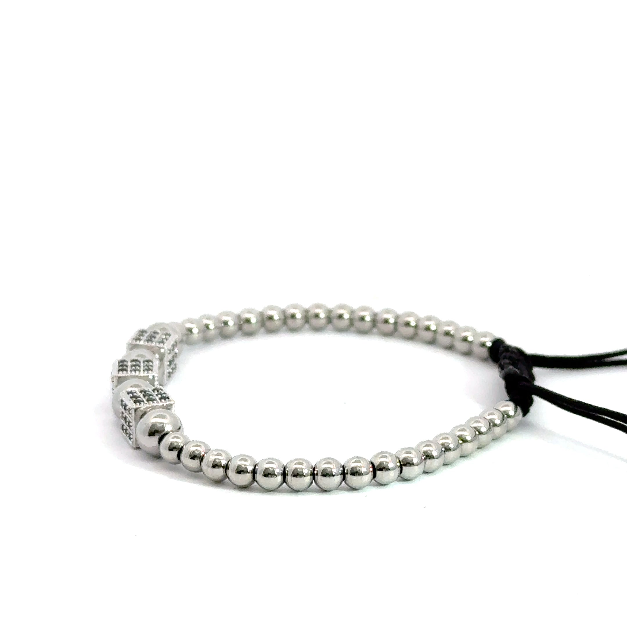 Bratara barbati cu trei zaruri din metal comun