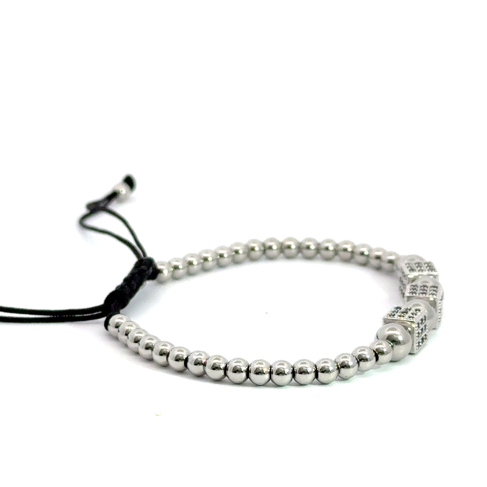 Bratara barbati cu trei zaruri din metal comun