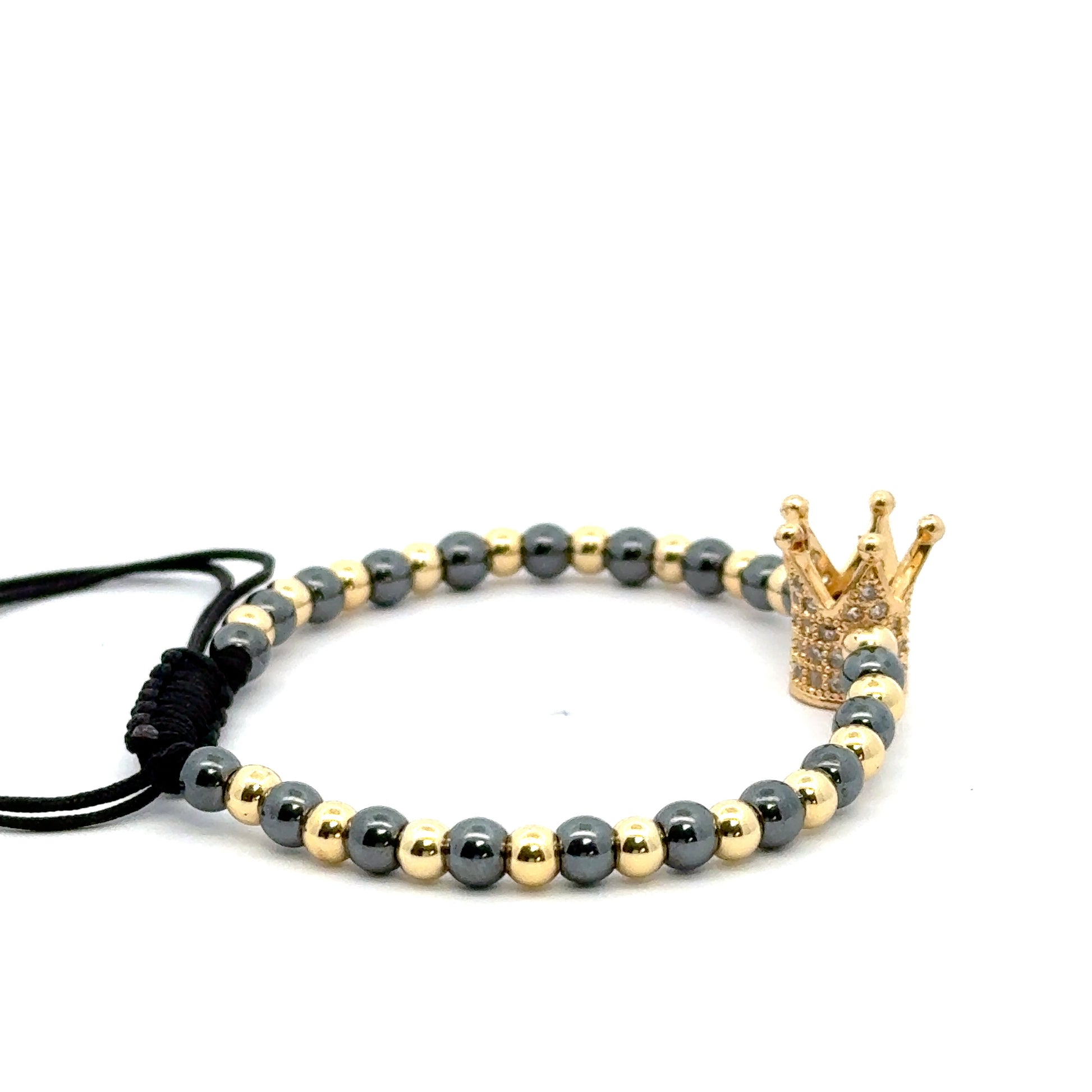 Bratara barbati King Crown White Cubic Zirconia