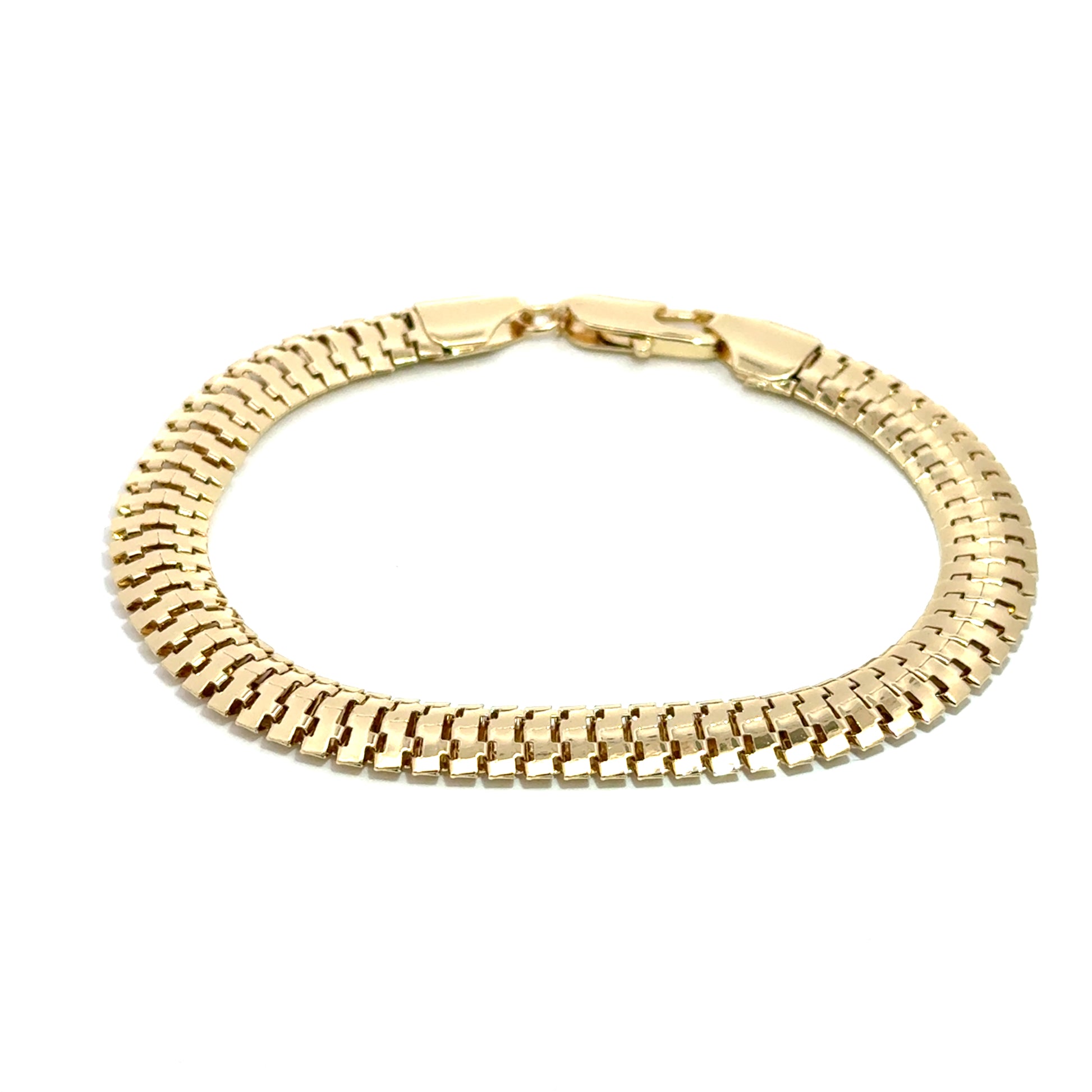 Bratara dama din metal comun, placata cu aur BDP-02