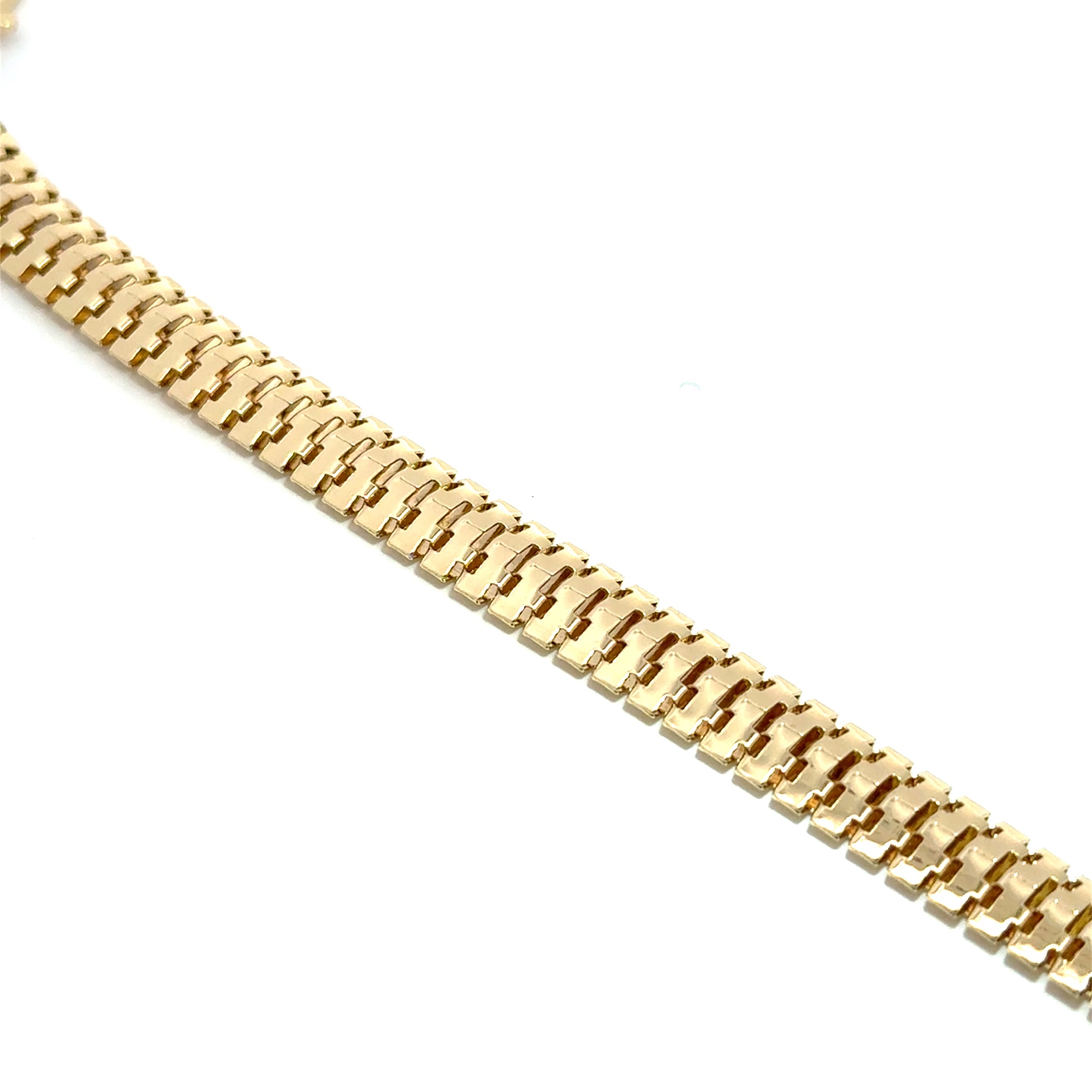 Bratara dama din metal comun, placata cu aur BDP-02