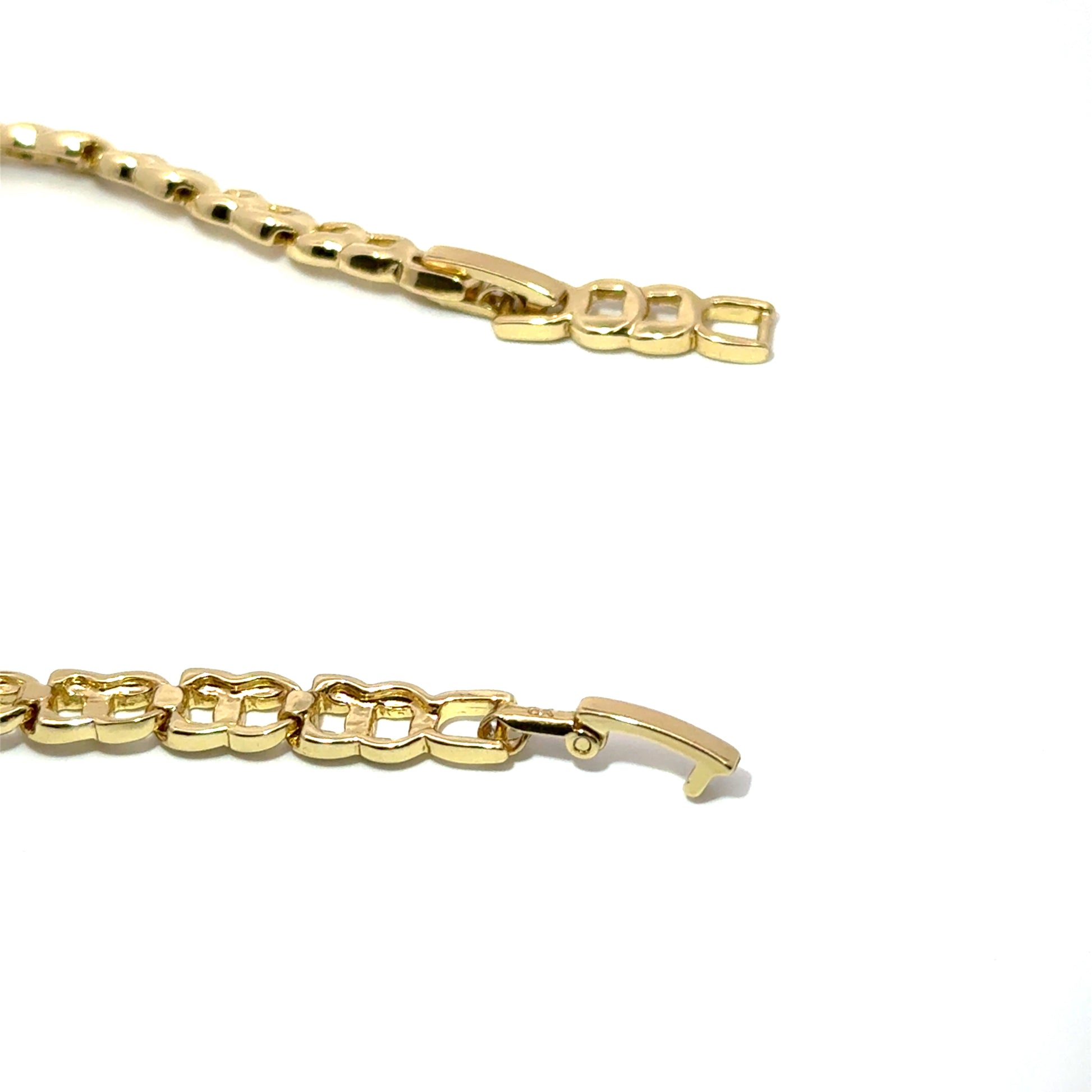 Bratara dama din metal comun, placata cu aur + zirconiu BDP-08