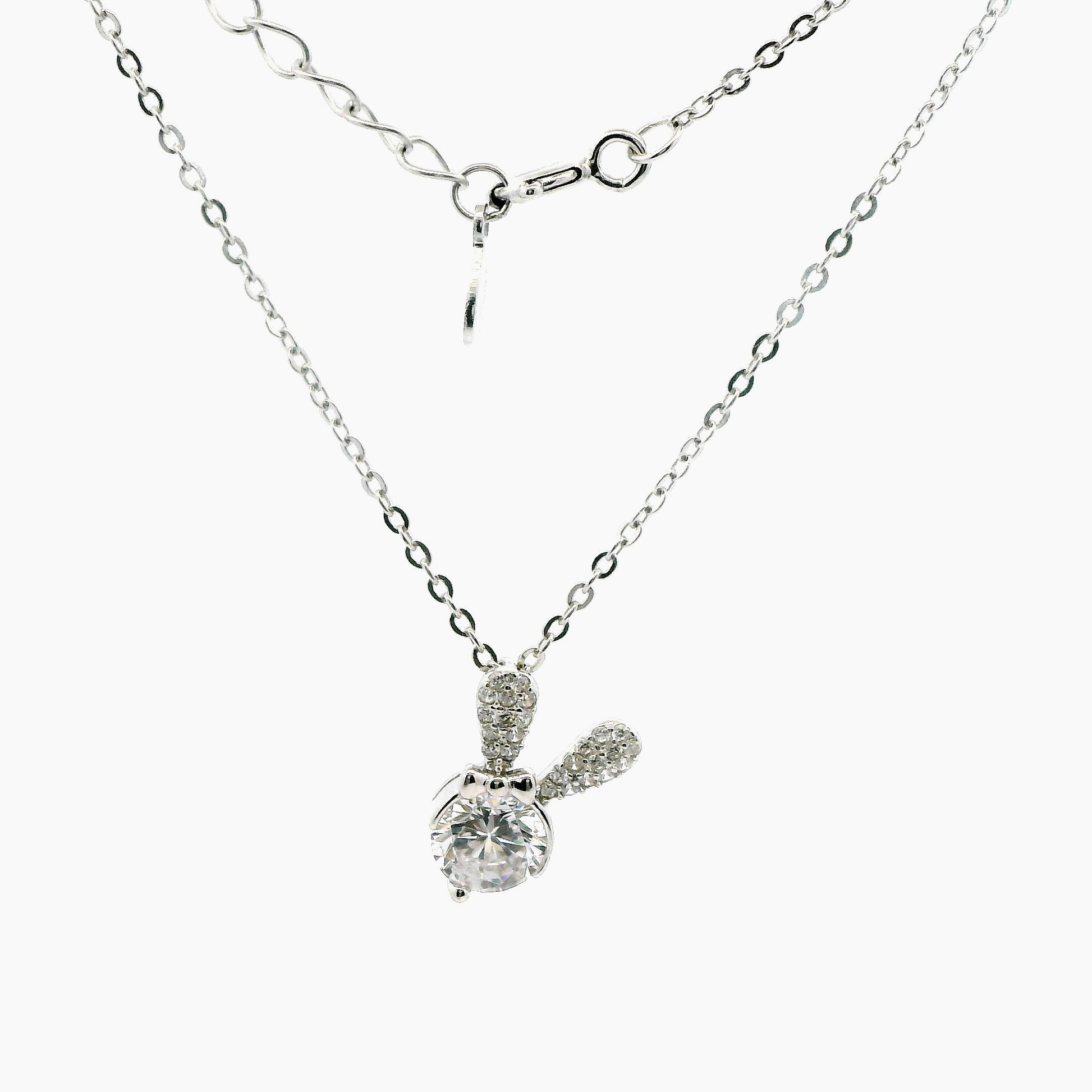 Lant dama din argint cu pandantiv iepuraș