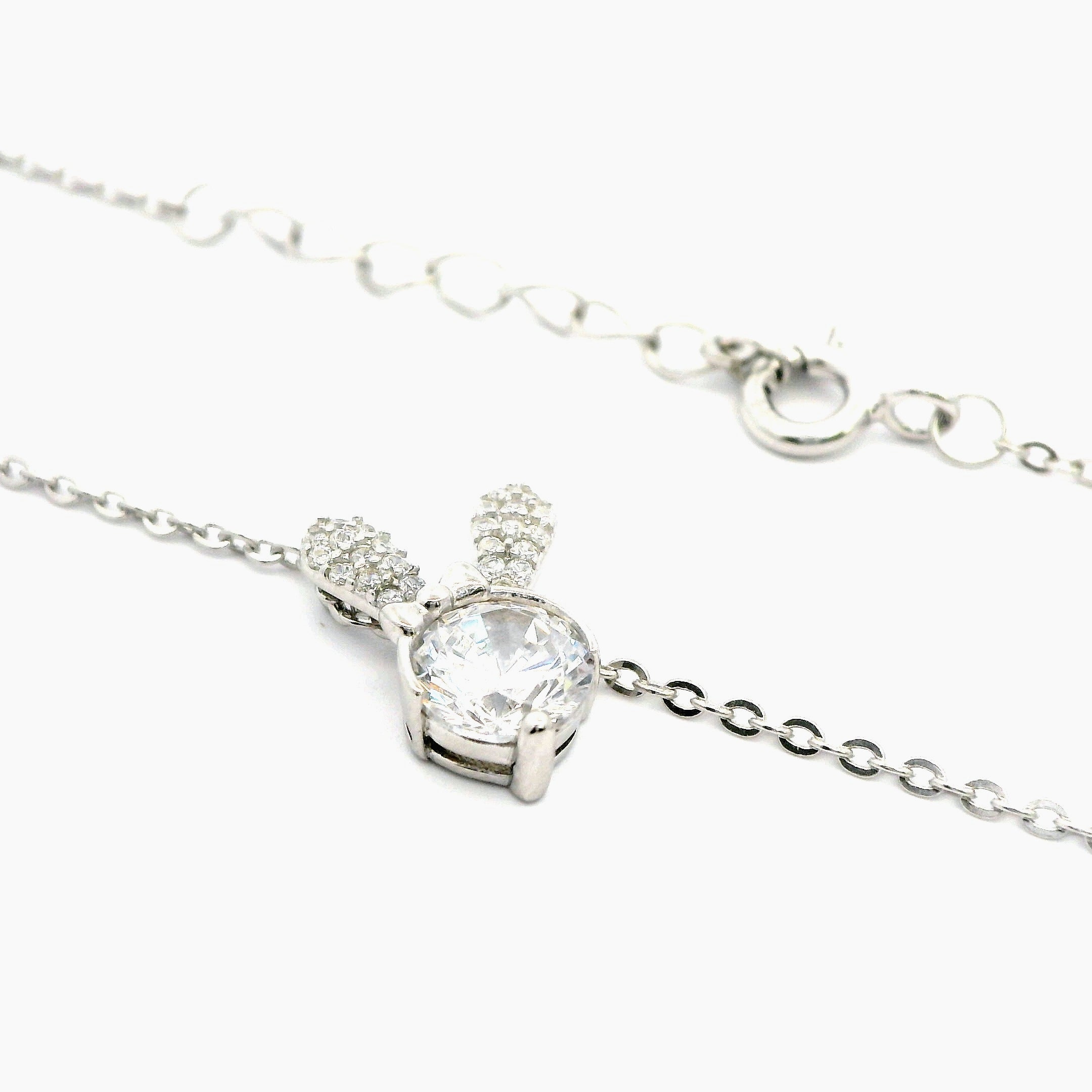 Lant dama din argint cu pandantiv iepuraș