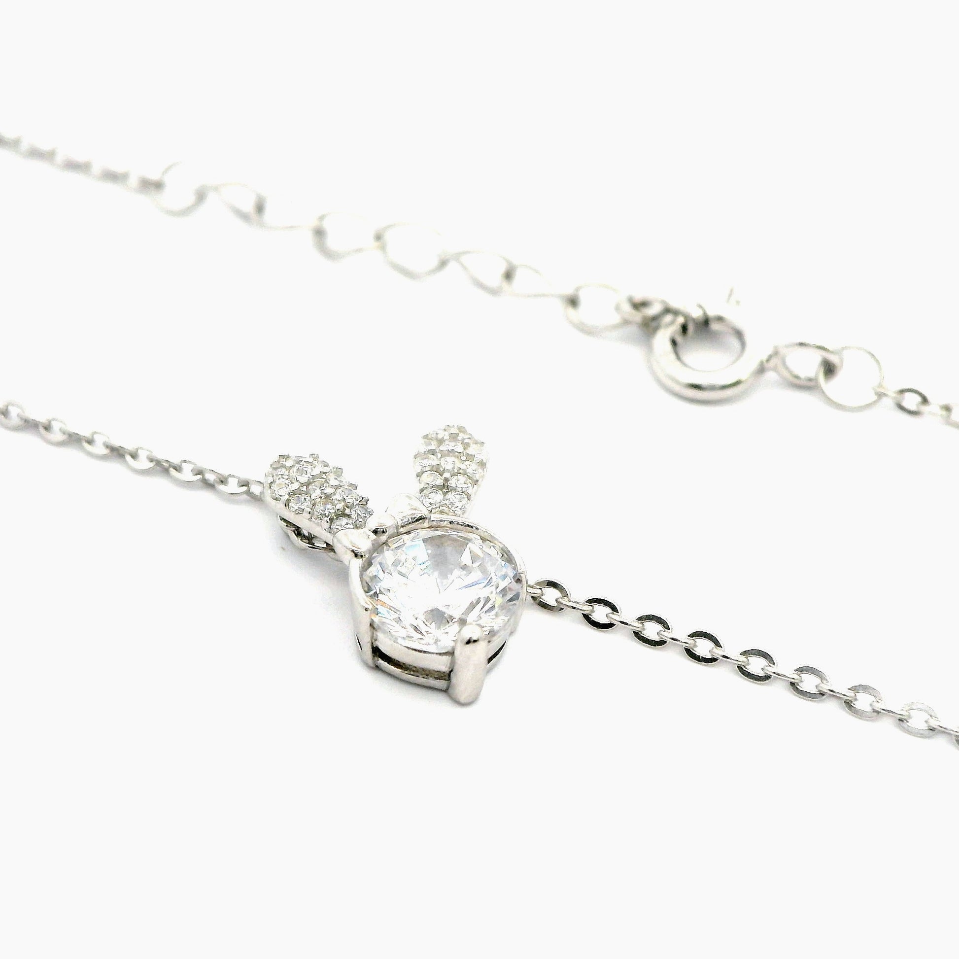 Lant dama din argint cu pandantiv iepuraș