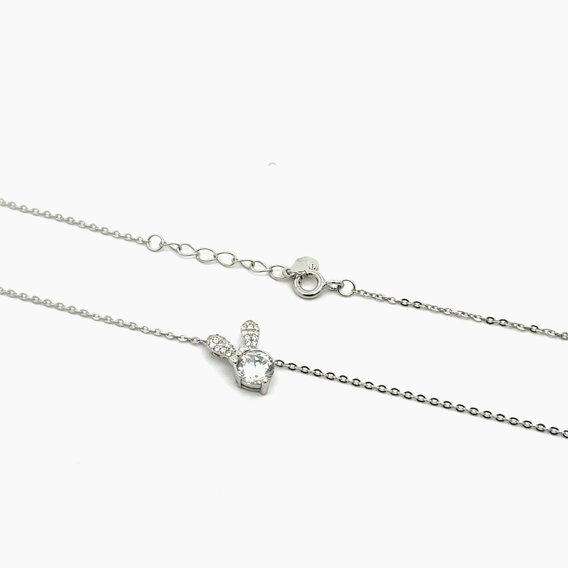 Lant dama din argint cu pandantiv iepuraș