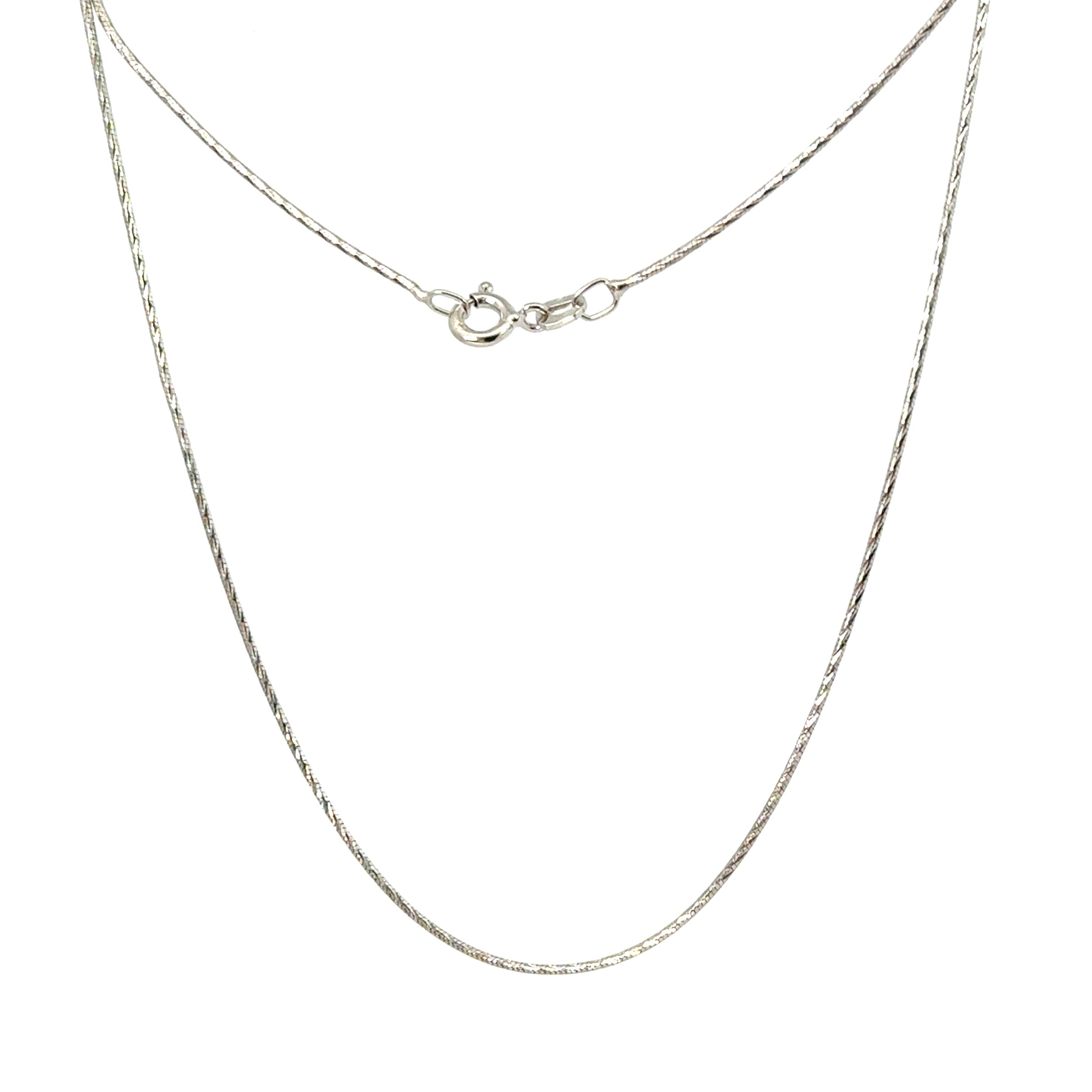 Lant dama din argint simplu
