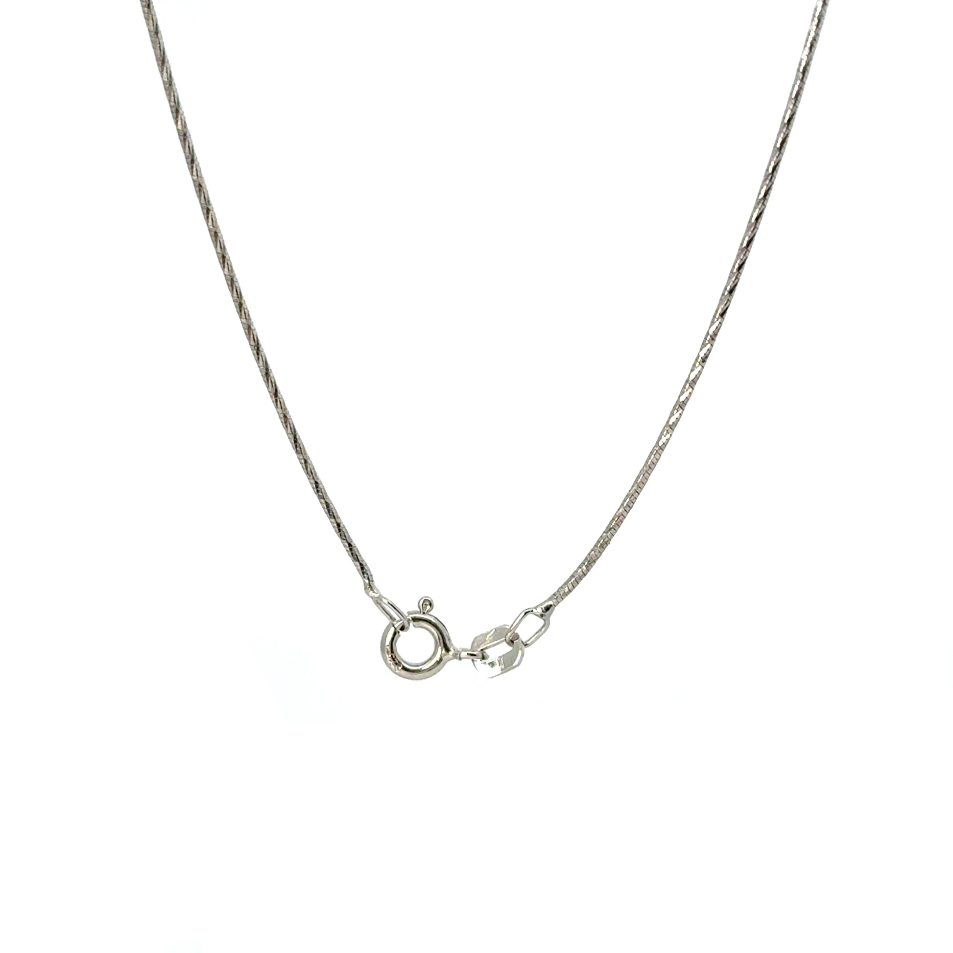 Lant dama din argint simplu