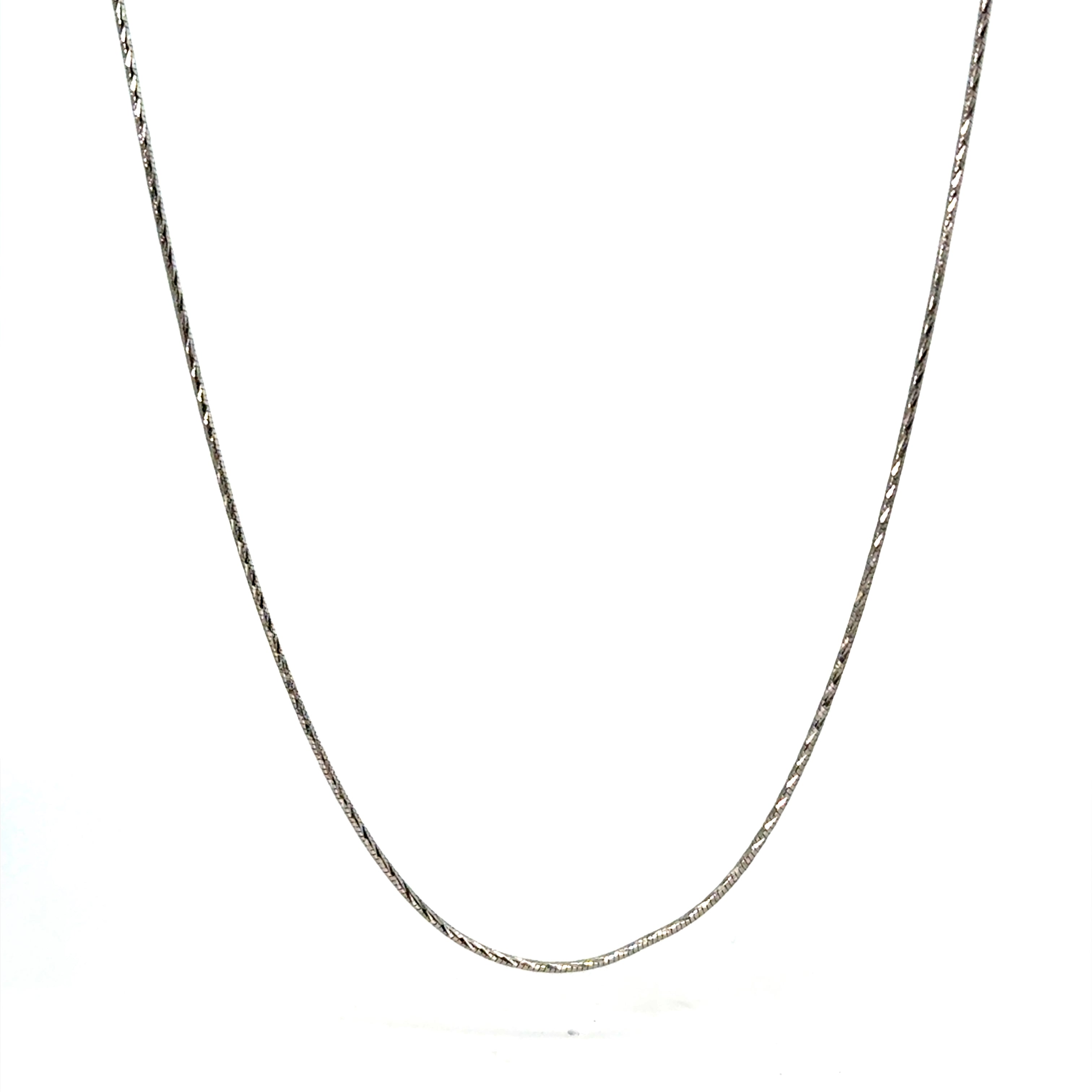 Lant dama din argint simplu