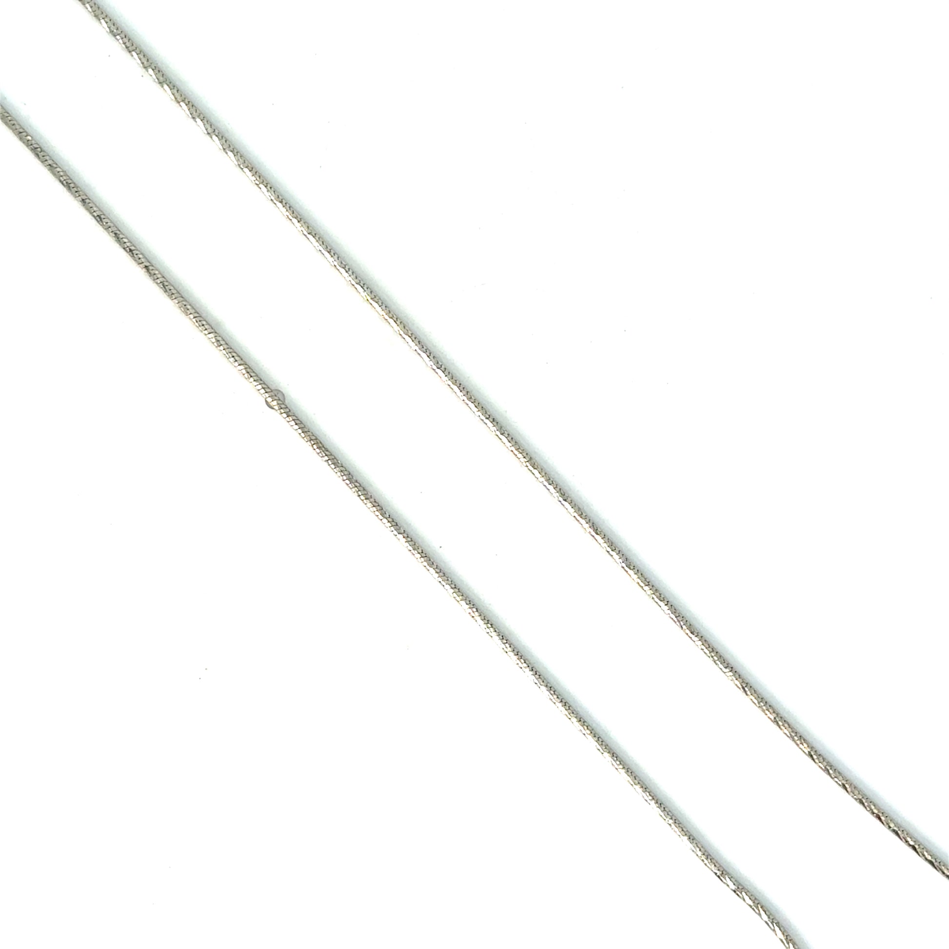 Lant dama din argint simplu