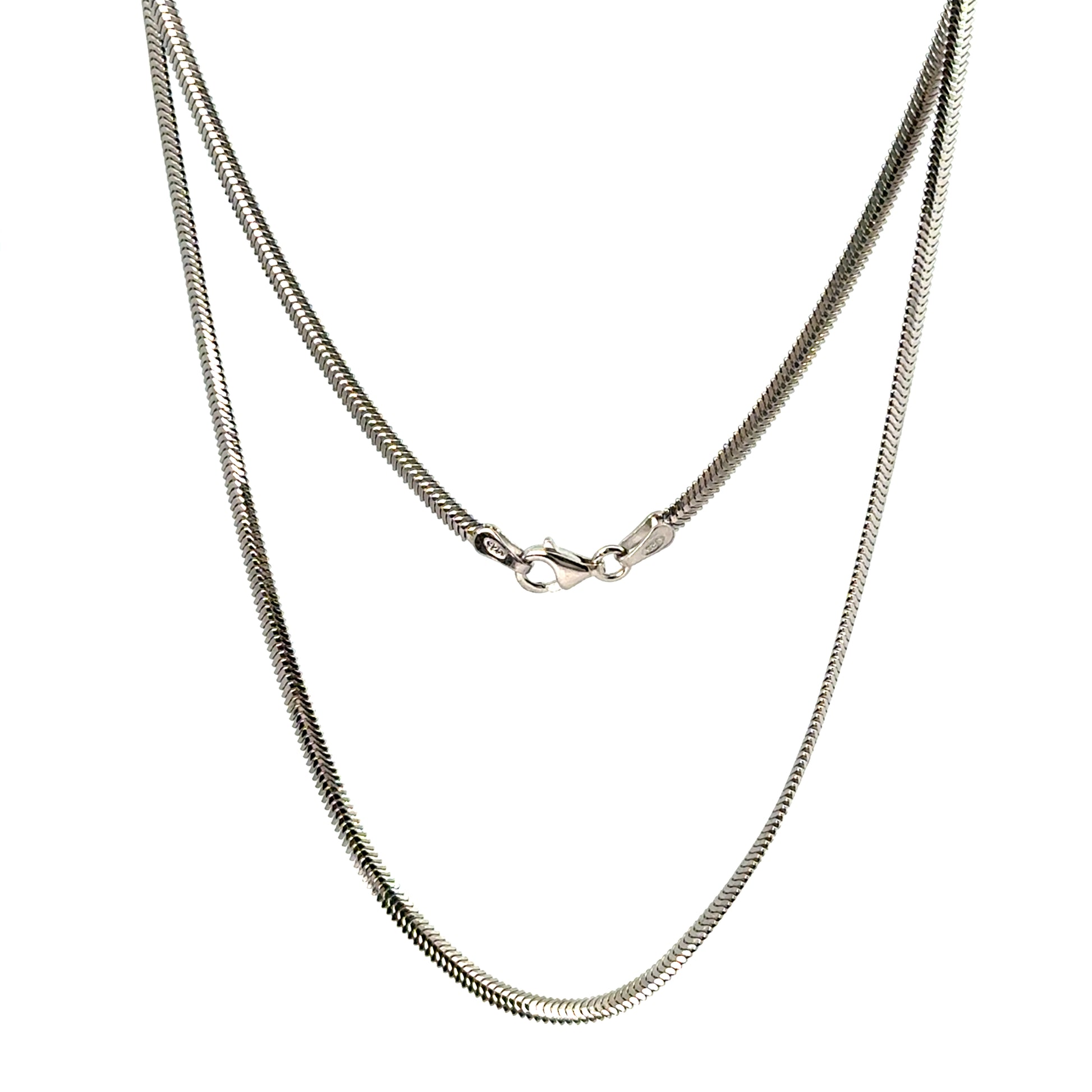 Lant dama din argint simplu