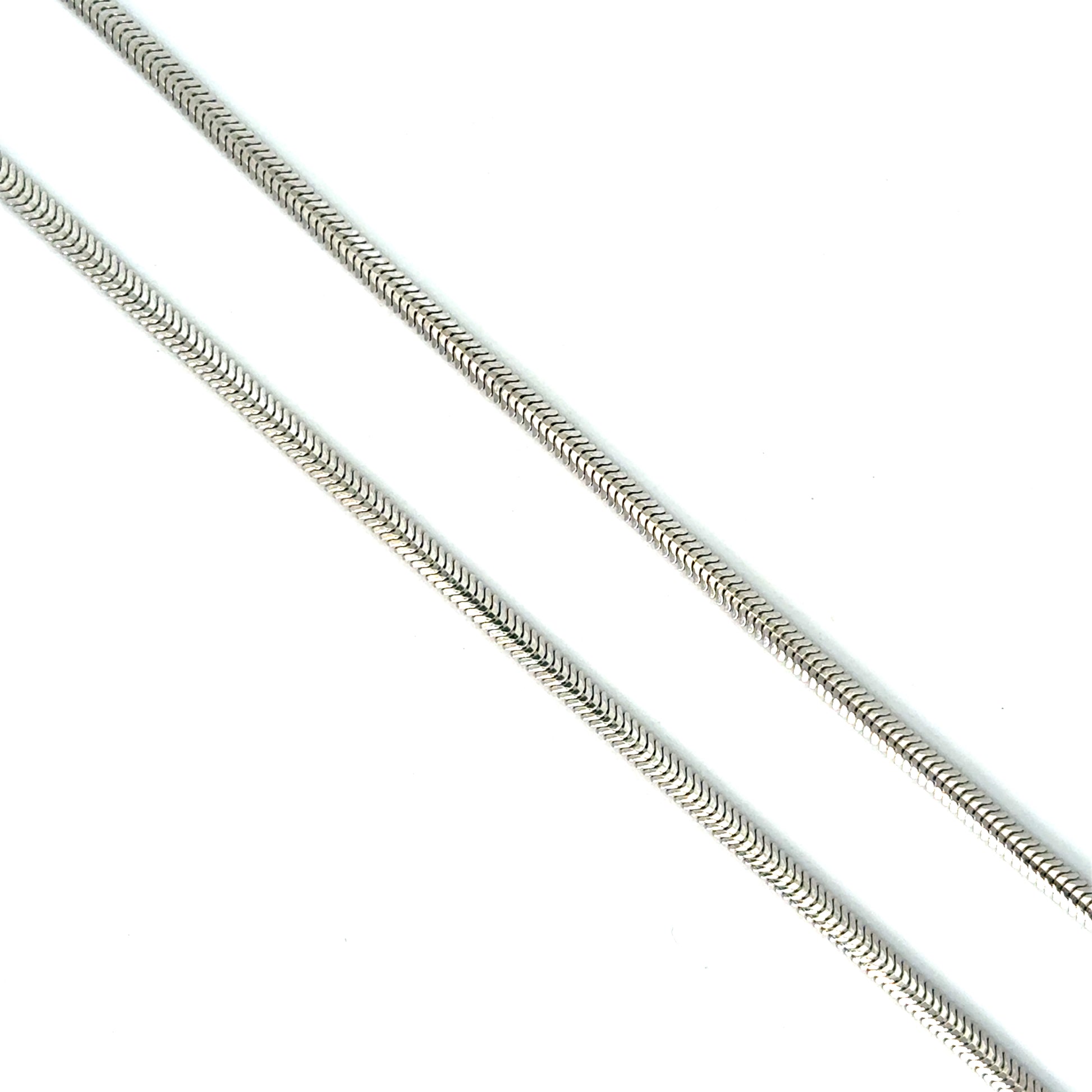 Lant dama din argint simplu