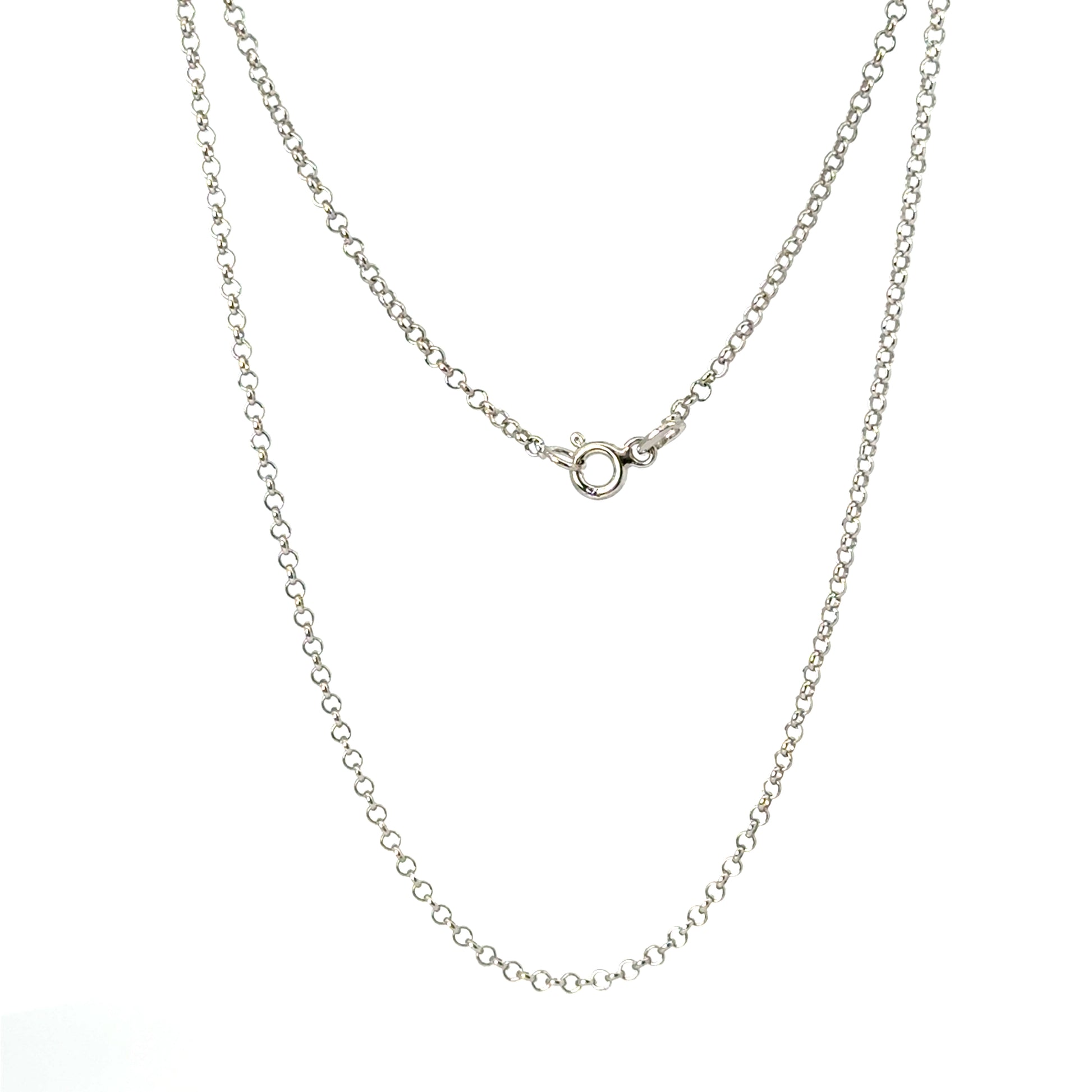 Lant dama din argint simplu